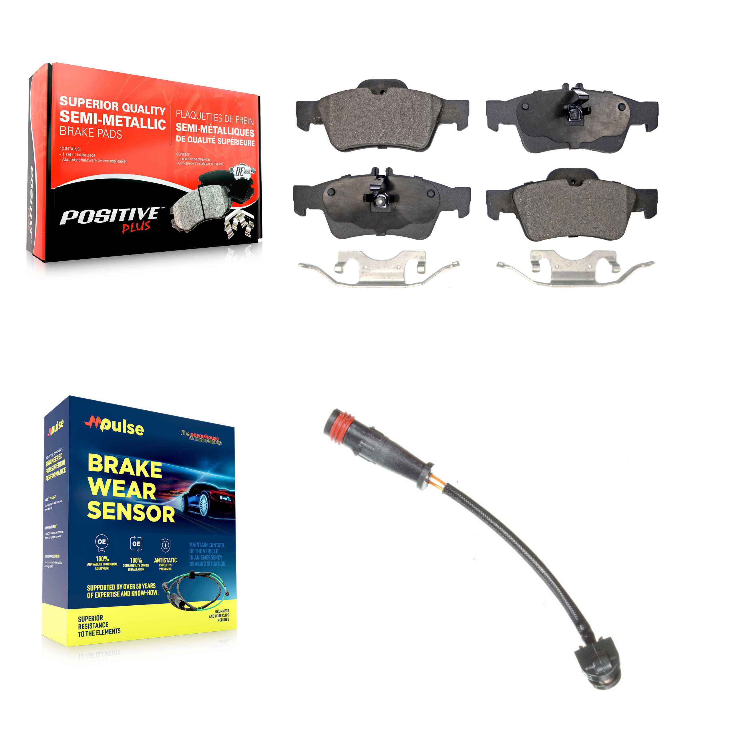 Positive Plus - KPW-101016 - Rear Disc Brake Pad Kits