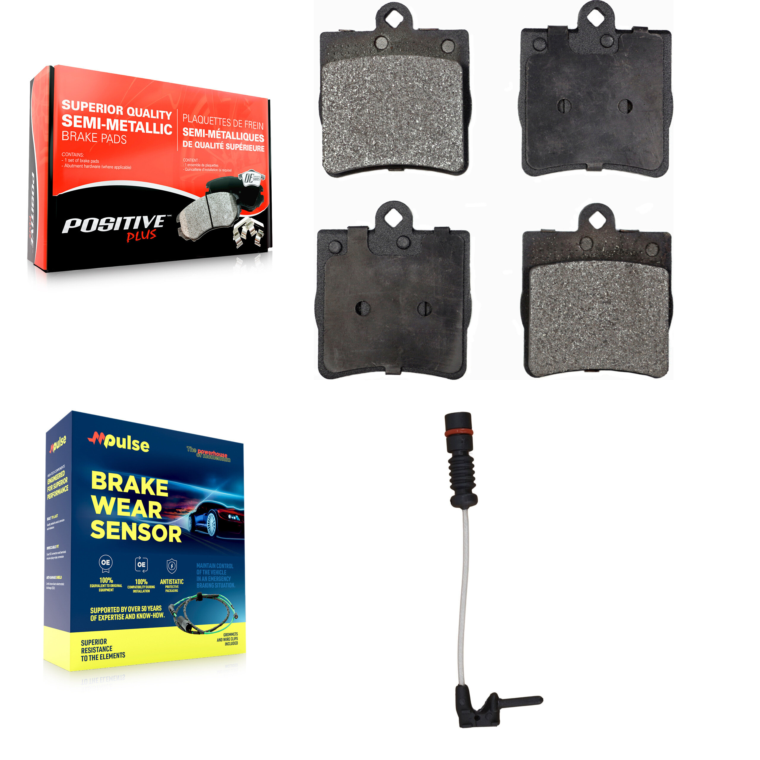 Positive Plus - KPW-101019 - Rear Disc Brake Pad Kits