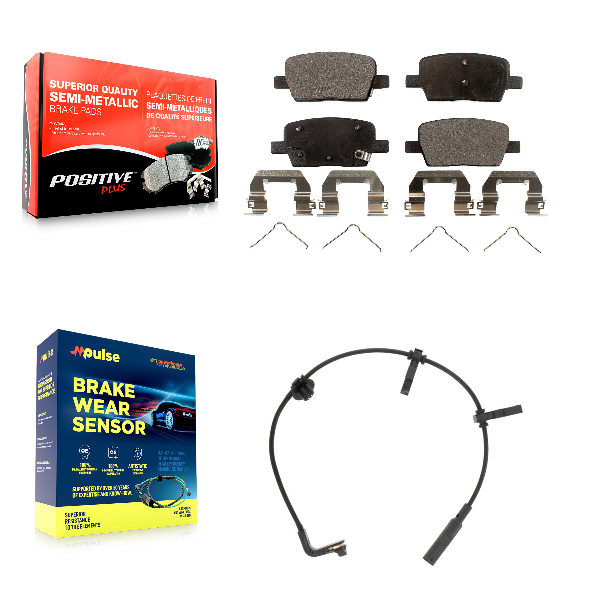Positive Plus - KPW-101026 - Rear Disc Brake Pad Kits