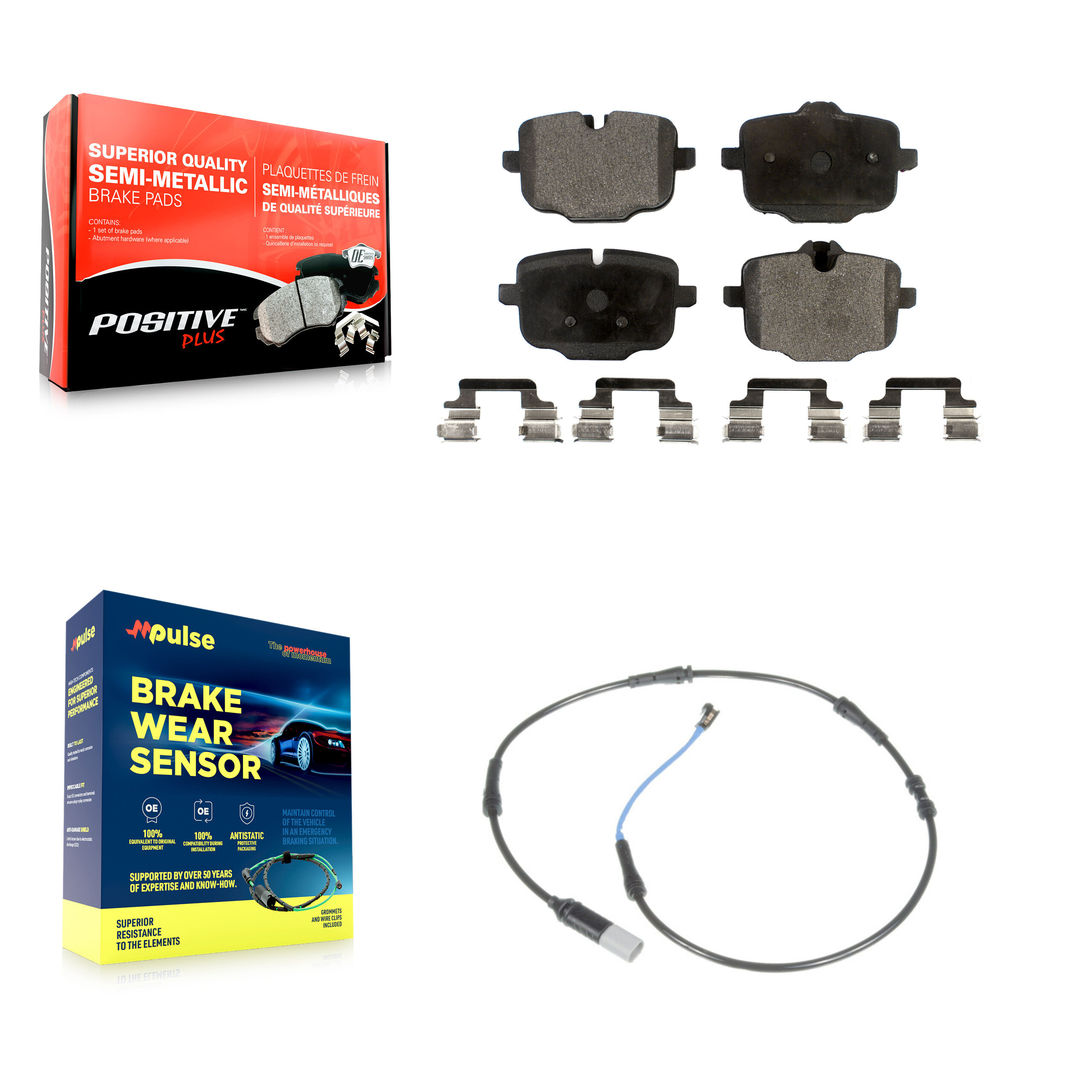 Positive Plus - KPW-101030 - Rear Disc Brake Pad Kits