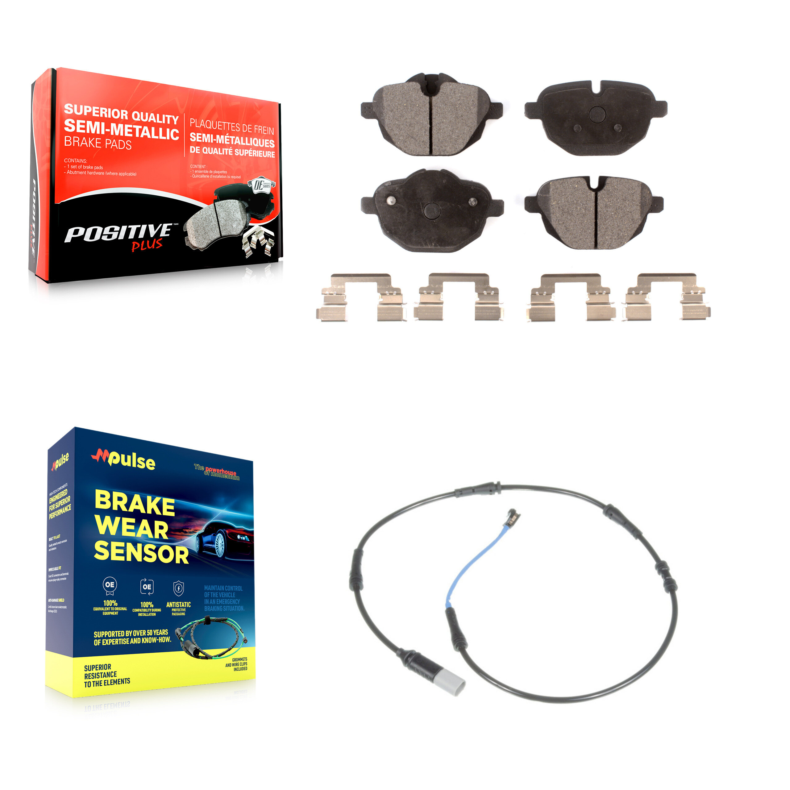 Positive Plus - KPW-101031 - Rear Disc Brake Pad Kits