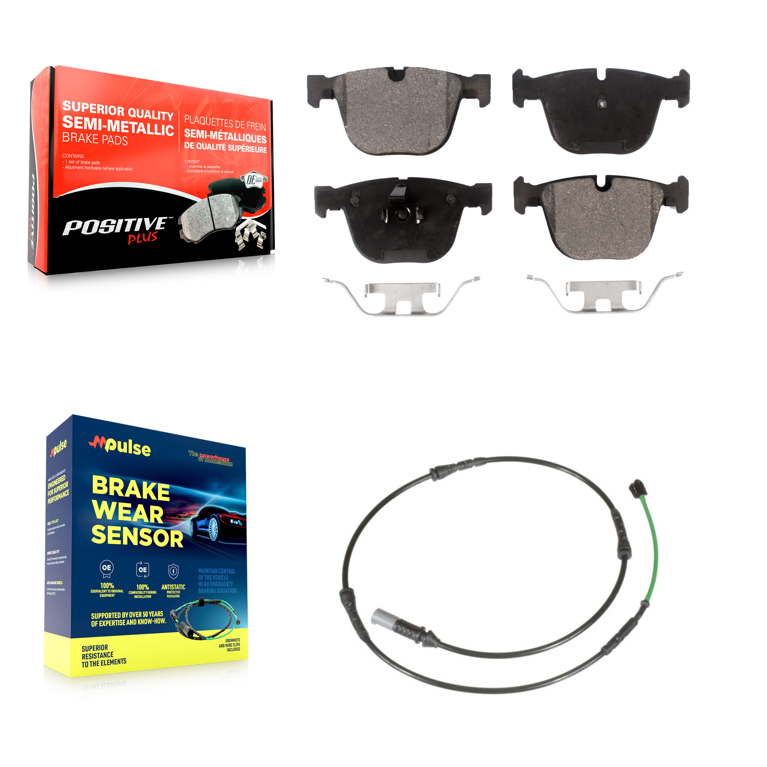 Positive Plus - KPW-101048 - Rear Disc Brake Pad Kits