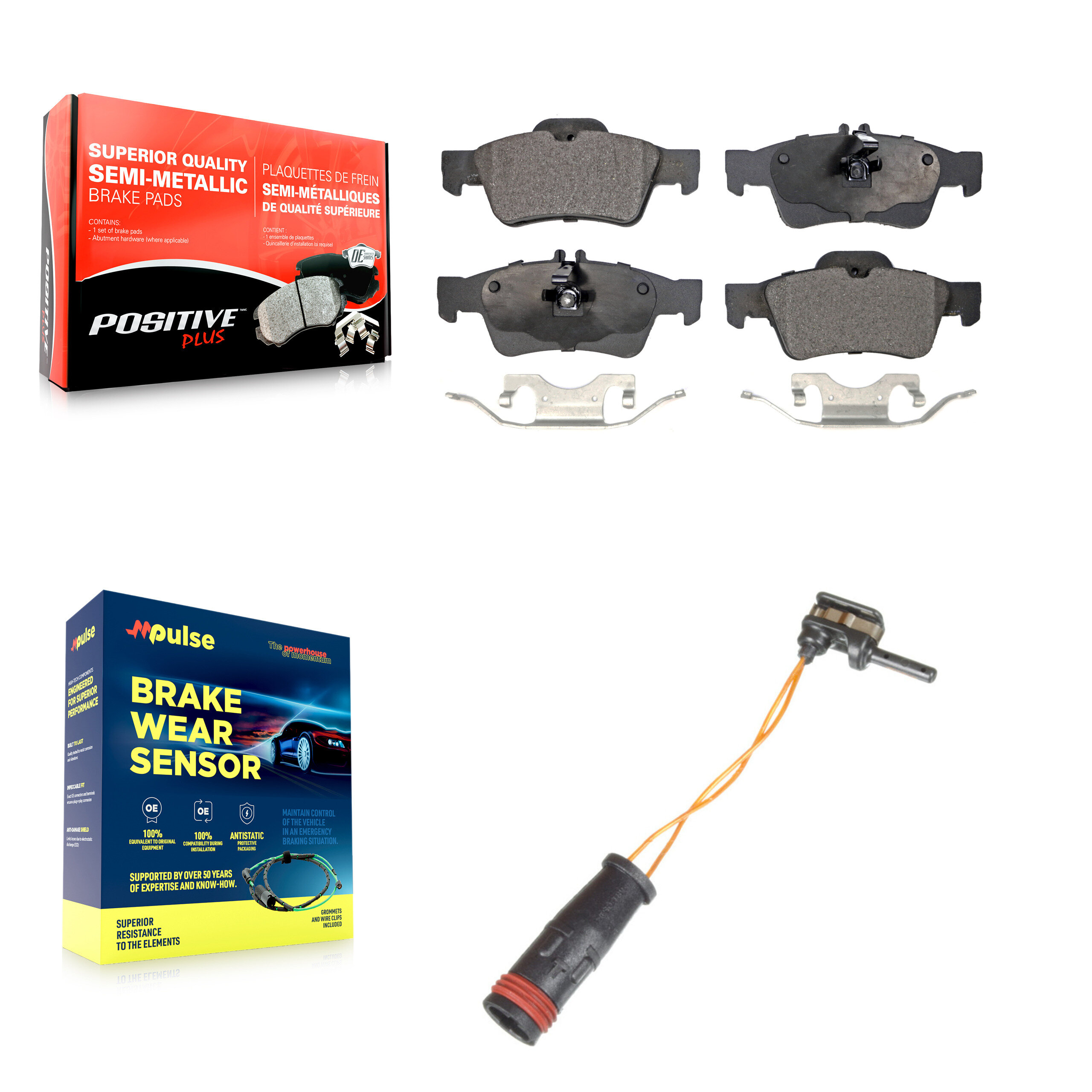 Positive Plus - KPW-101050 - Rear Disc Brake Pad Kits