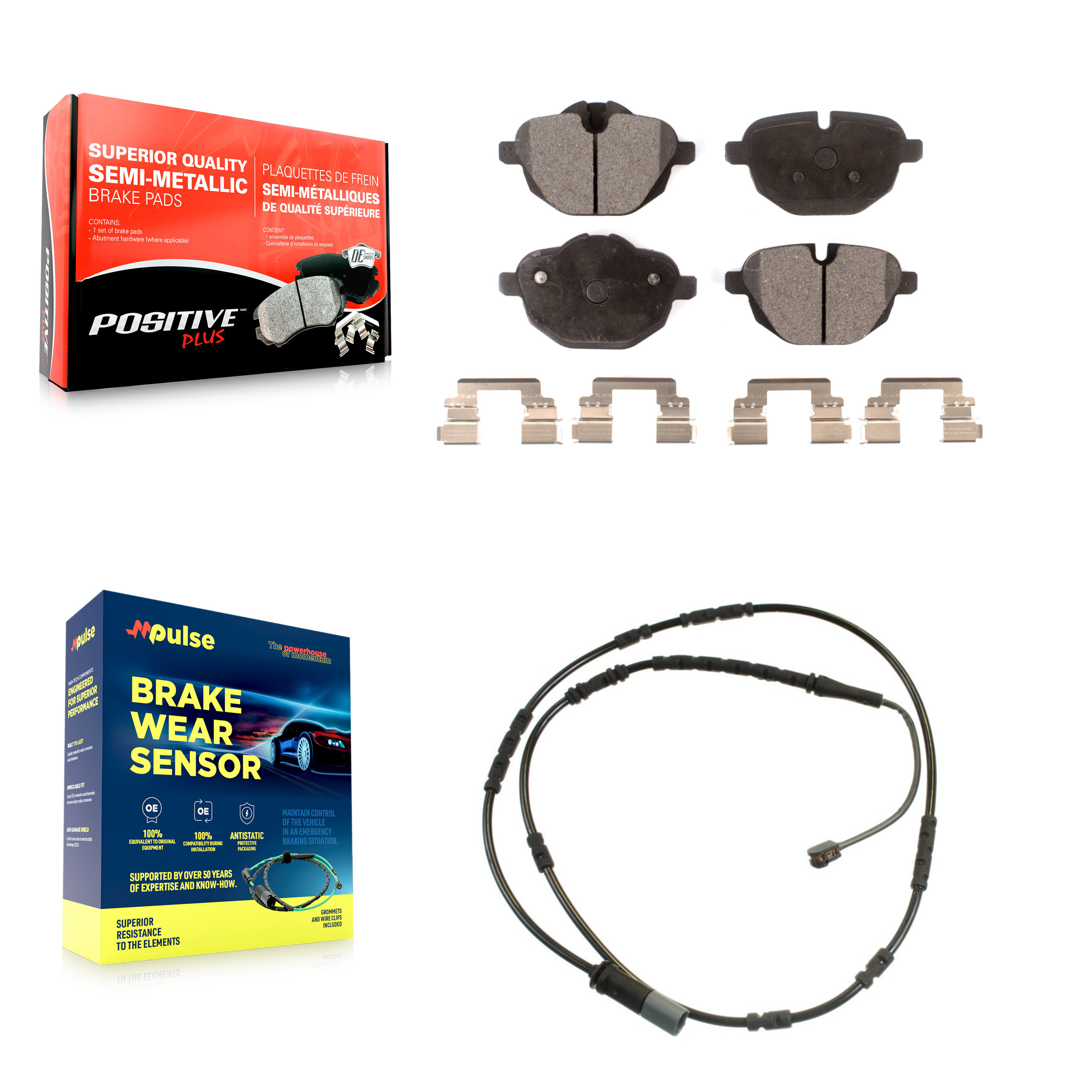 Positive Plus - KPW-101058 - Rear Disc Brake Pad Kits