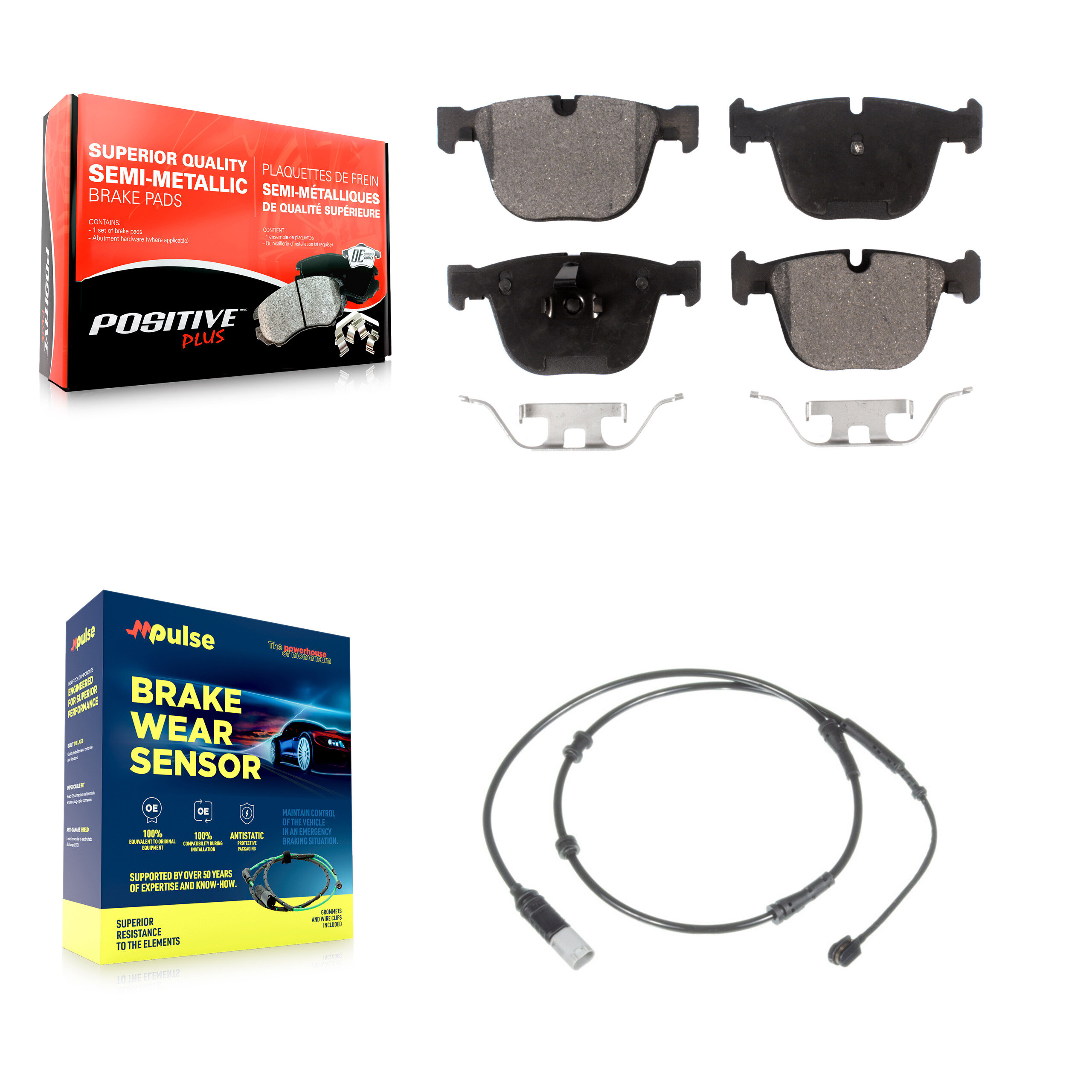 Positive Plus - KPW-101059 - Rear Disc Brake Pad Kits