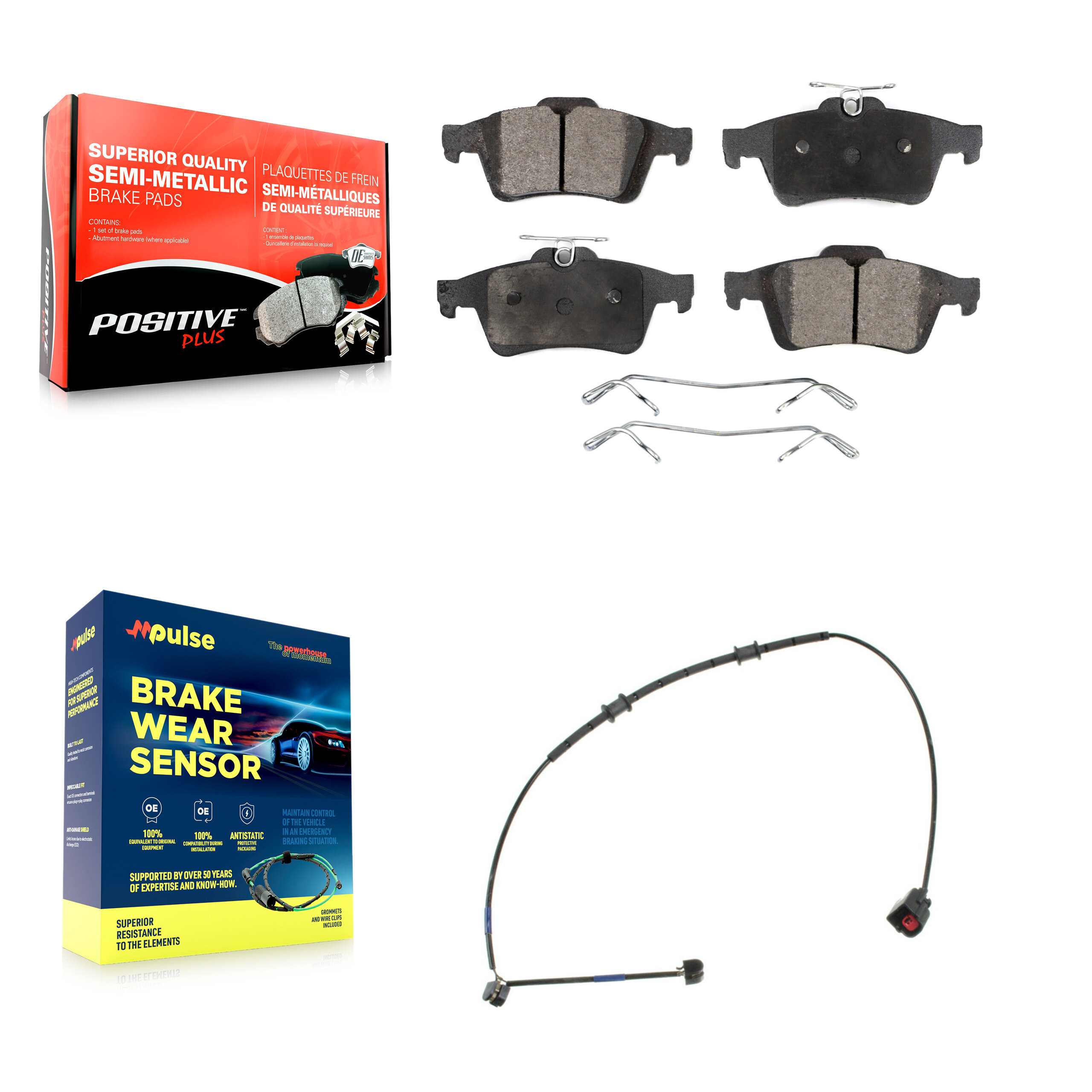 Positive Plus - KPW-101066 - Rear Disc Brake Pad Kits