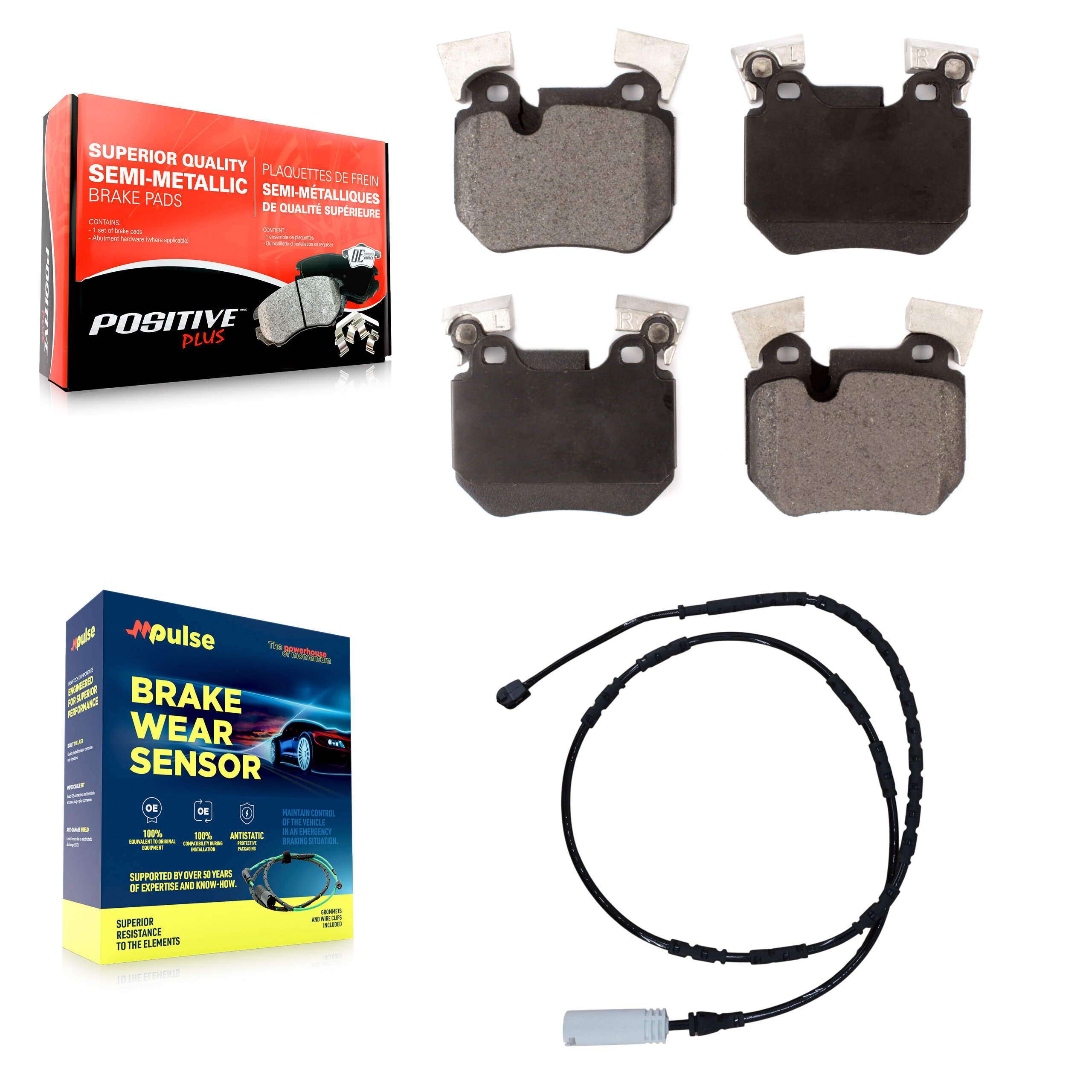 Positive Plus - KPW-101067 - Rear Disc Brake Pad Kits