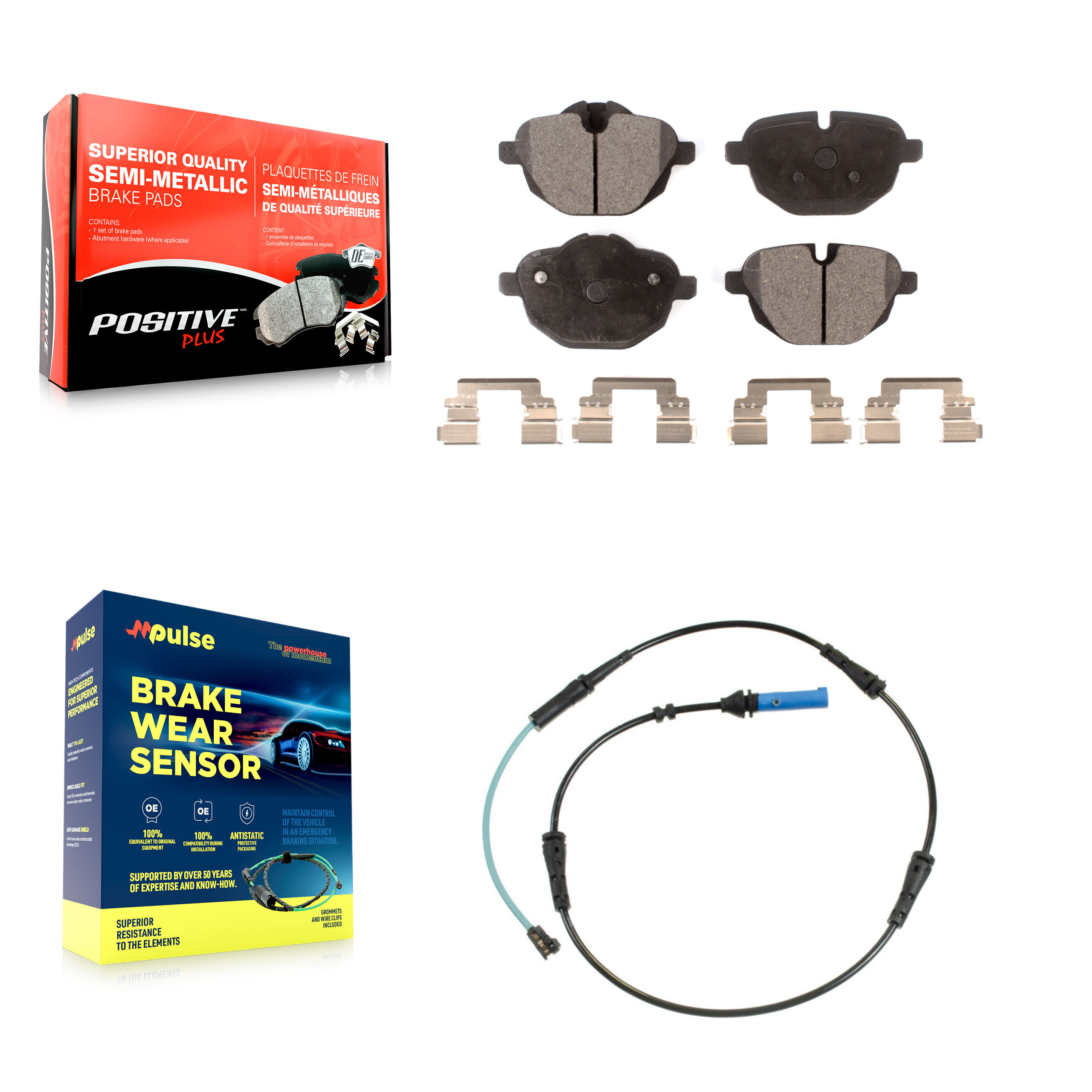 Positive Plus - KPW-101076 - Rear Disc Brake Pad Kits