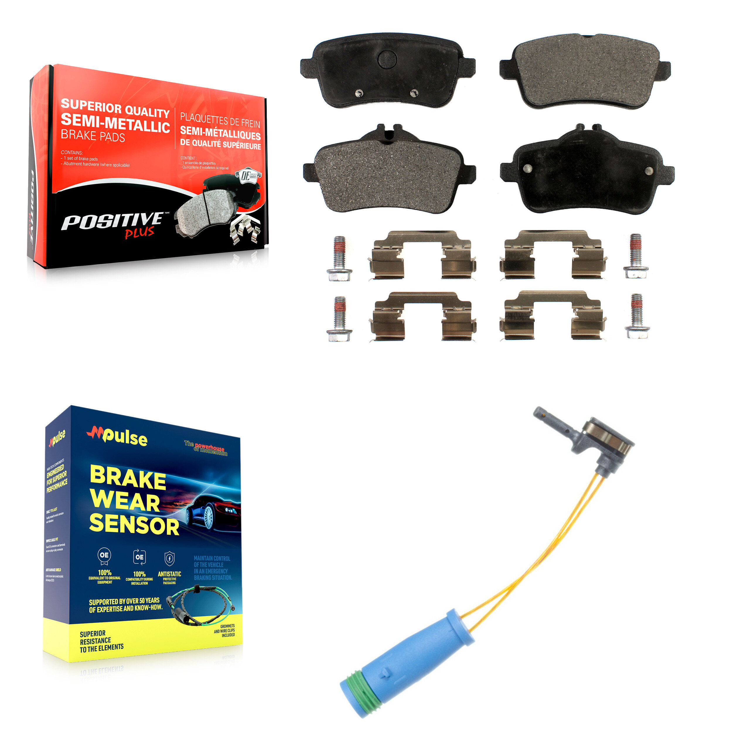 Positive Plus - KPW-101082 - Rear Disc Brake Pad Kits