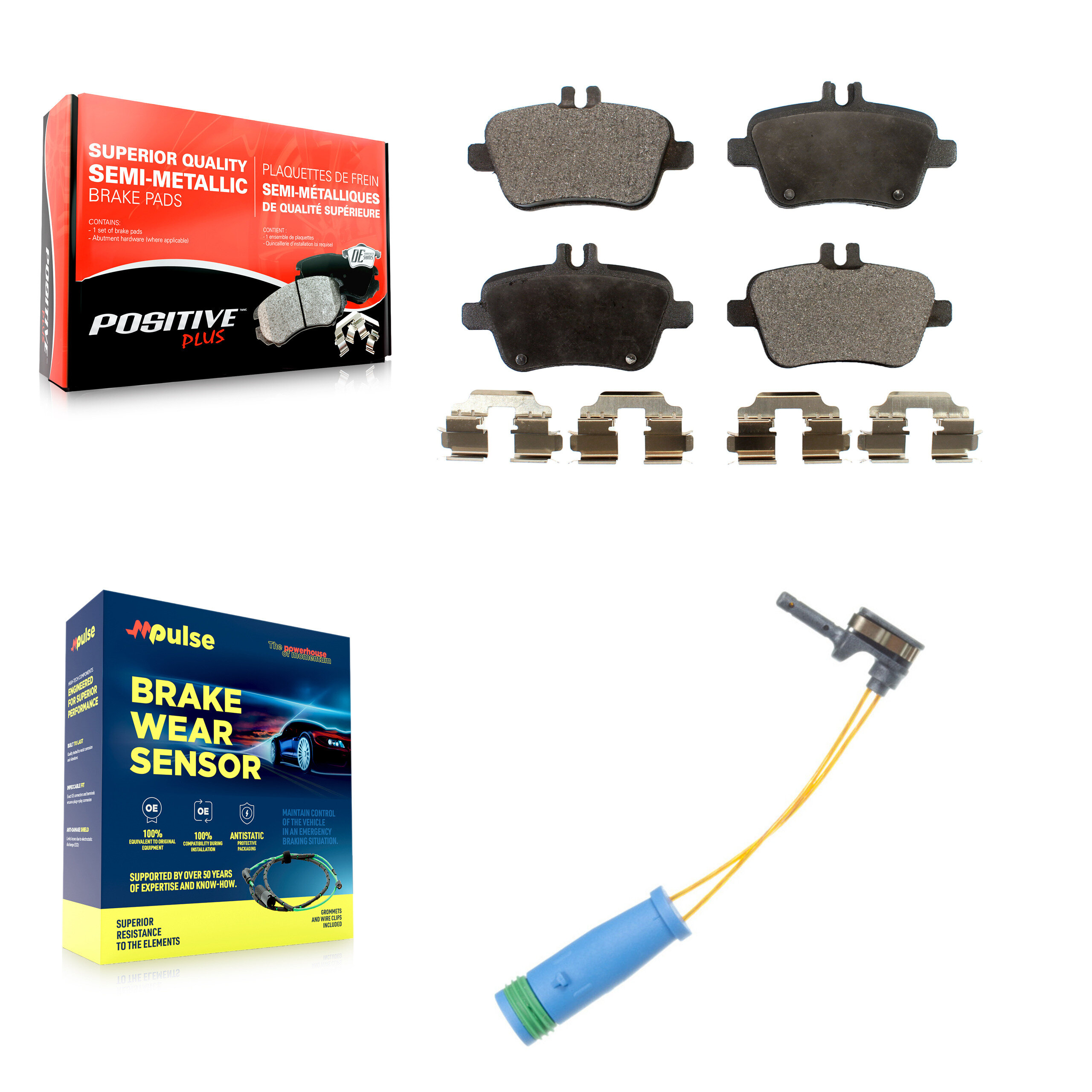 Positive Plus - KPW-101084 - Rear Disc Brake Pad Kits