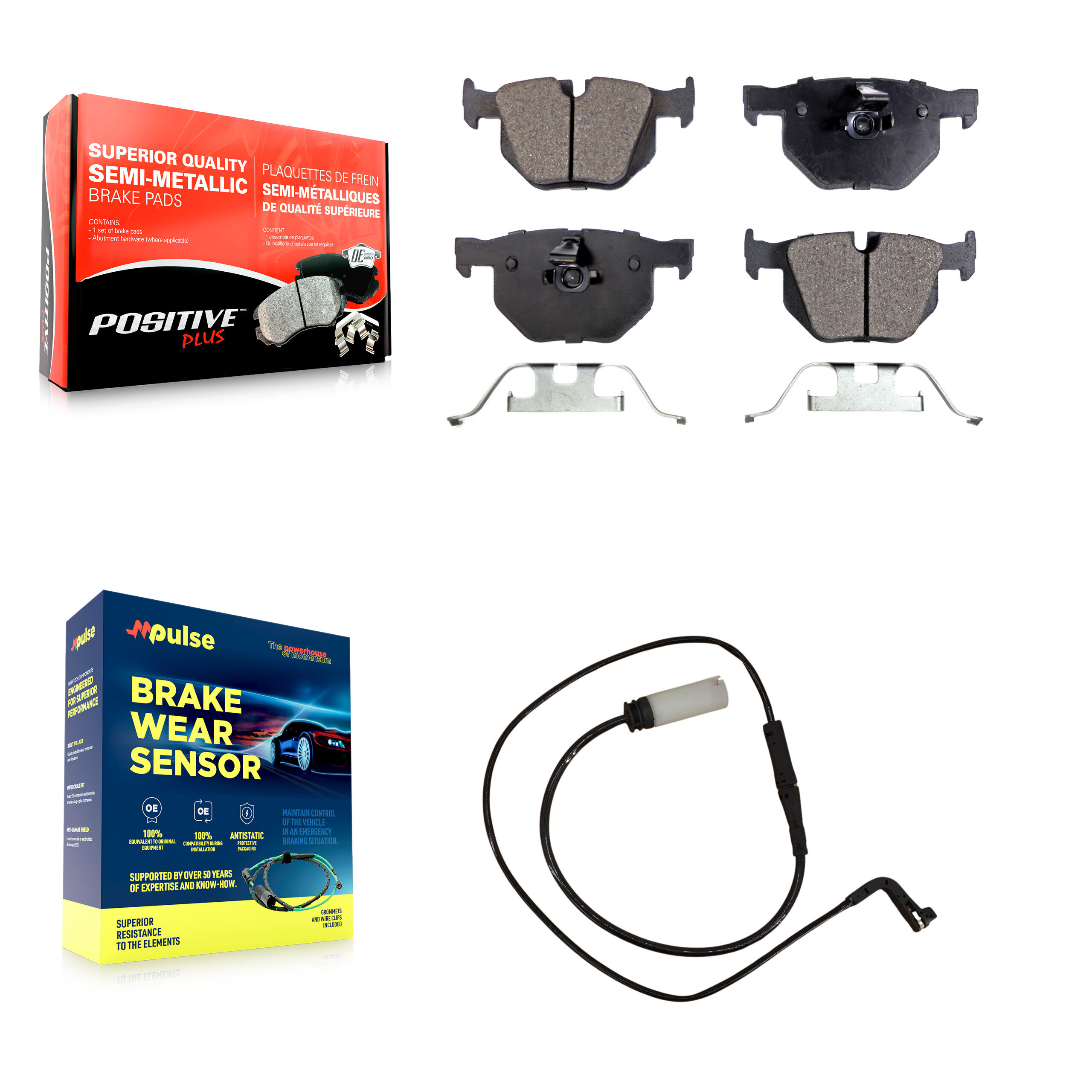 Positive Plus - KPW-101087 - Rear Disc Brake Pad Kits