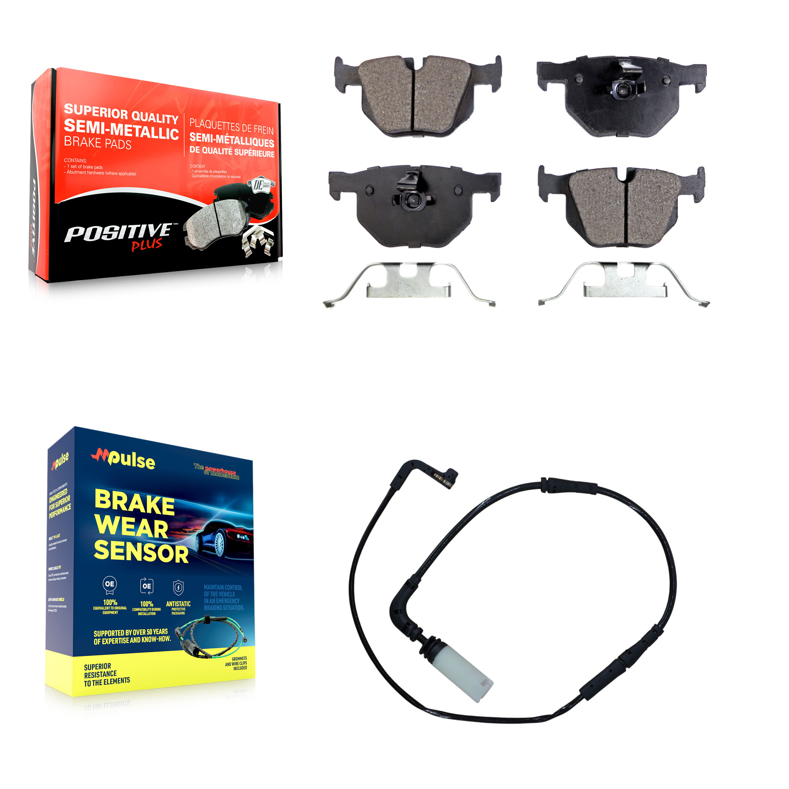 Positive Plus - KPW-101088 - Rear Disc Brake Pad Kits