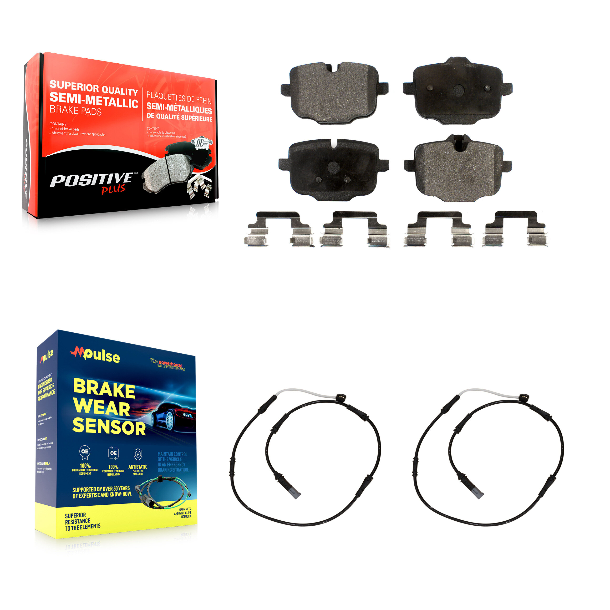 Positive Plus - KPW-101099 - Rear Disc Brake Pad Kits