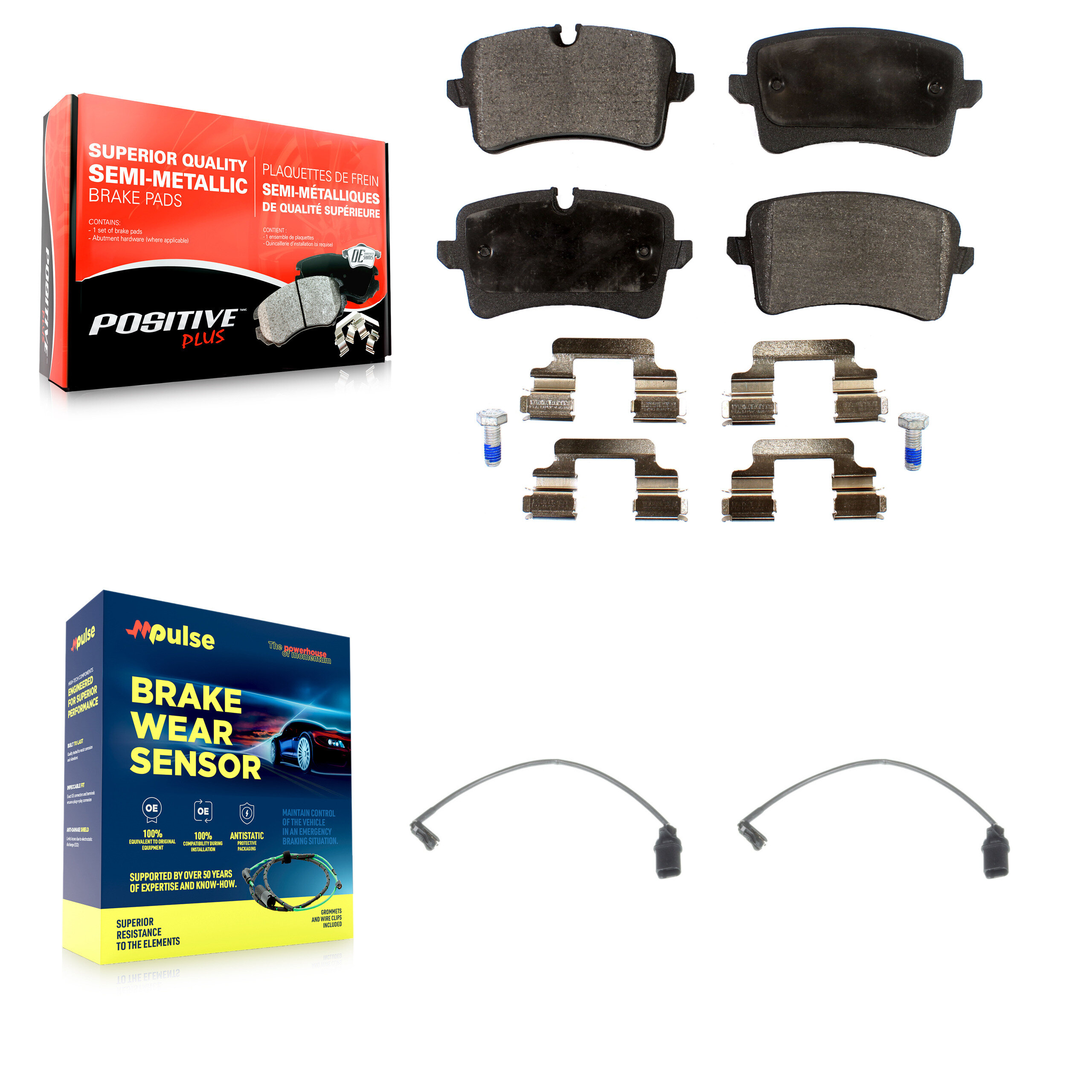 Positive Plus - KPW-101108 - Rear Disc Brake Pad Kits