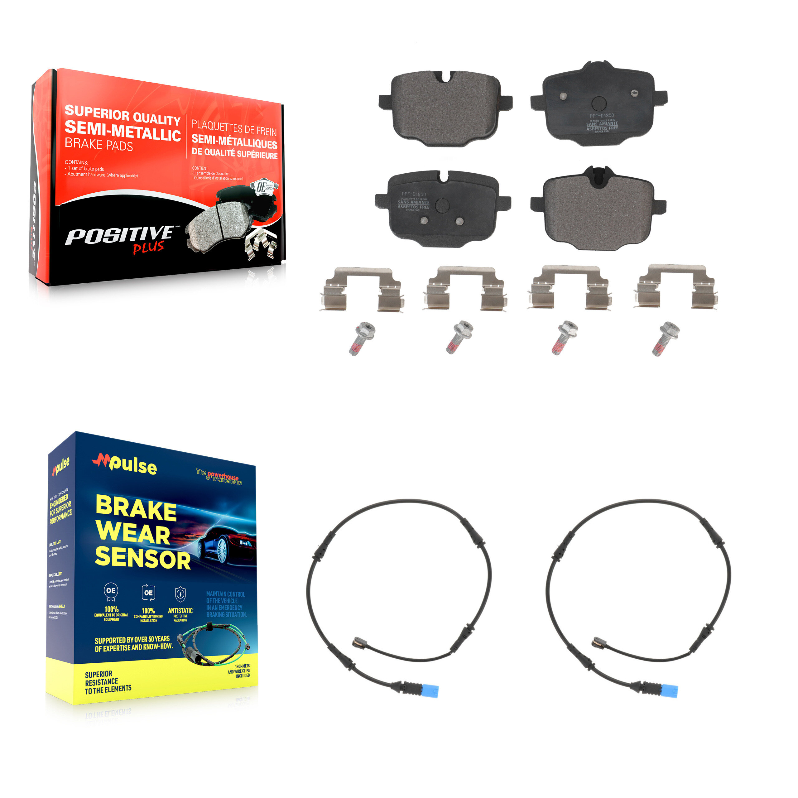 Positive Plus - KPW-101123 - Rear Disc Brake Pad Kits