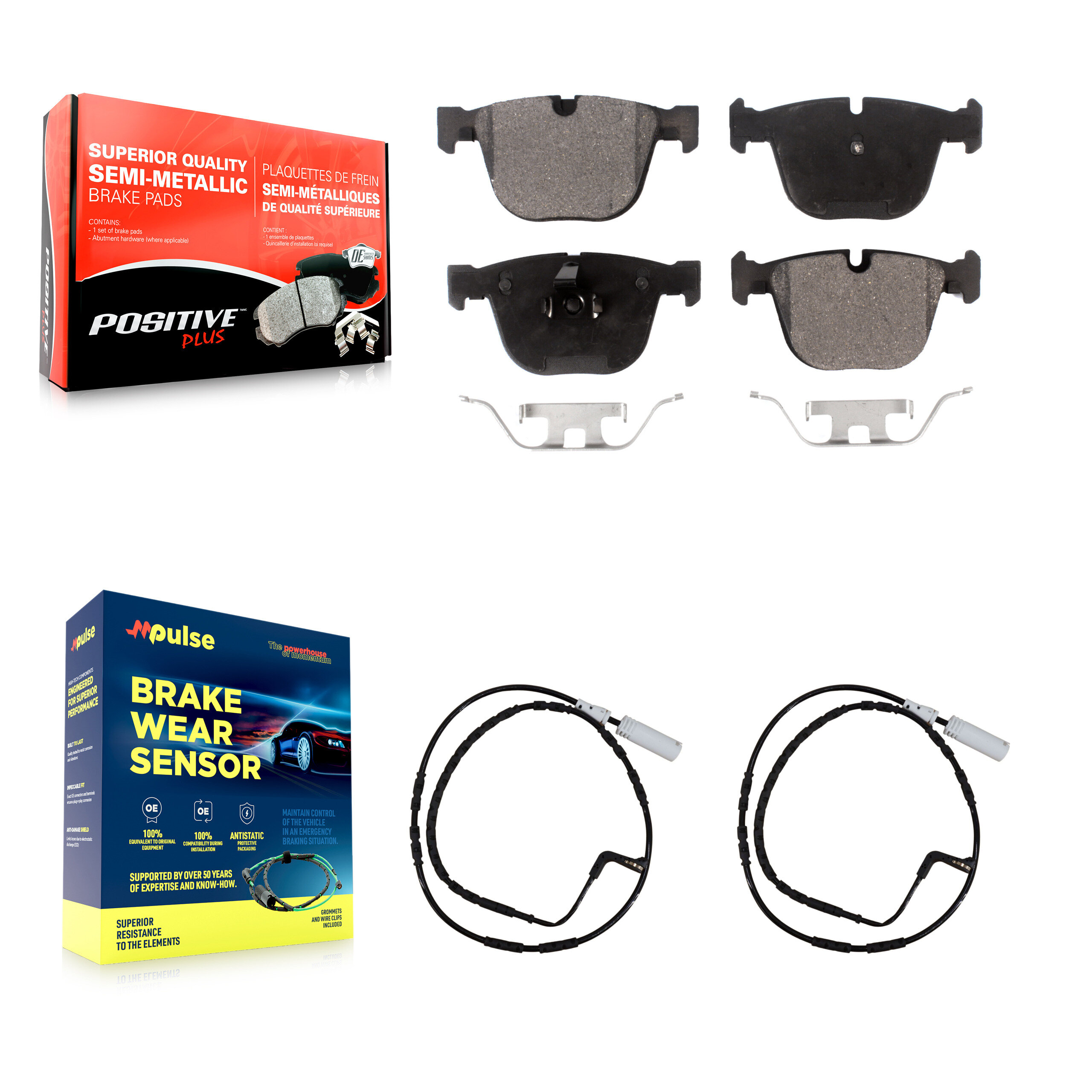 Positive Plus - KPW-101127 - Rear Disc Brake Pad Kits