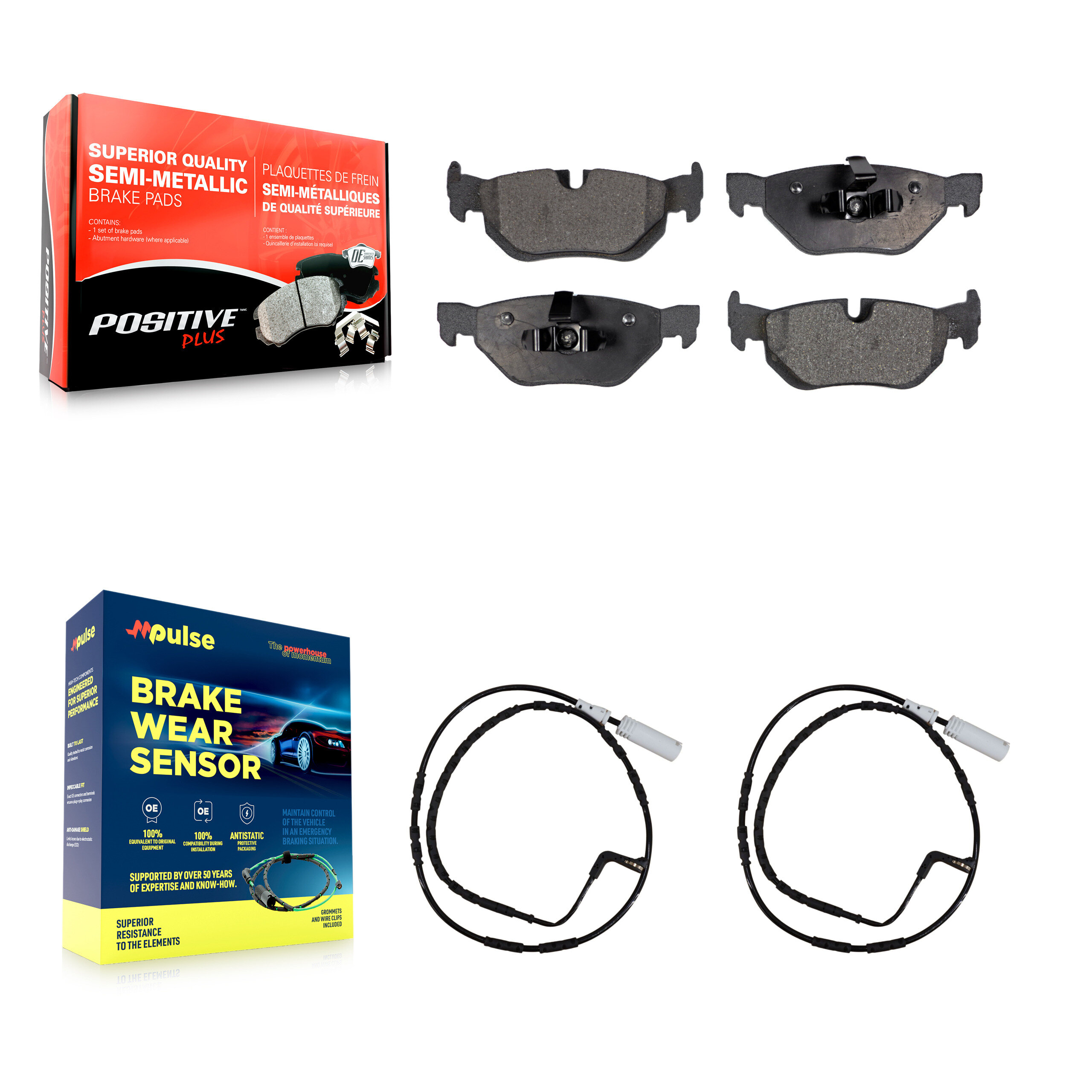 Positive Plus - KPW-101128 - Rear Disc Brake Pad Kits