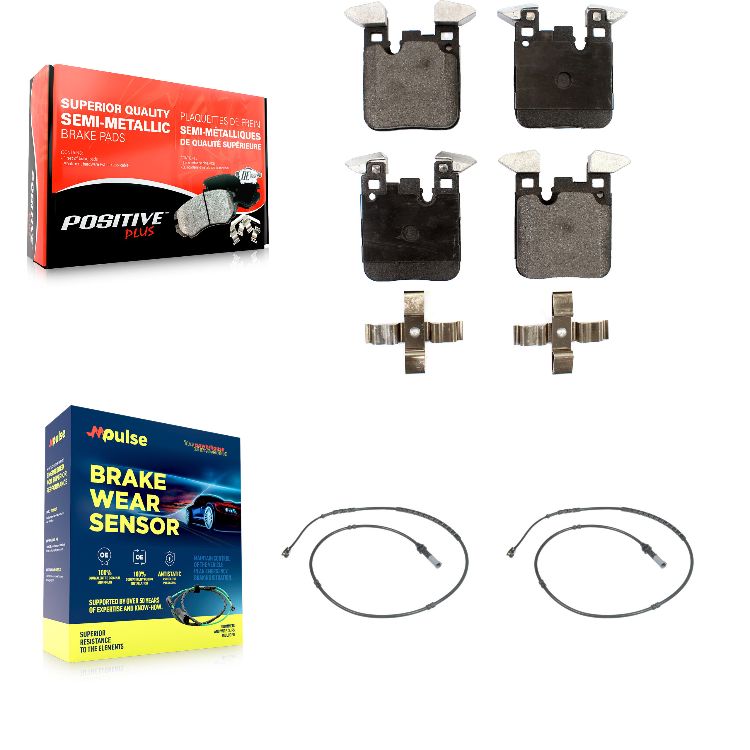 Positive Plus - KPW-101129 - Rear Disc Brake Pad Kits