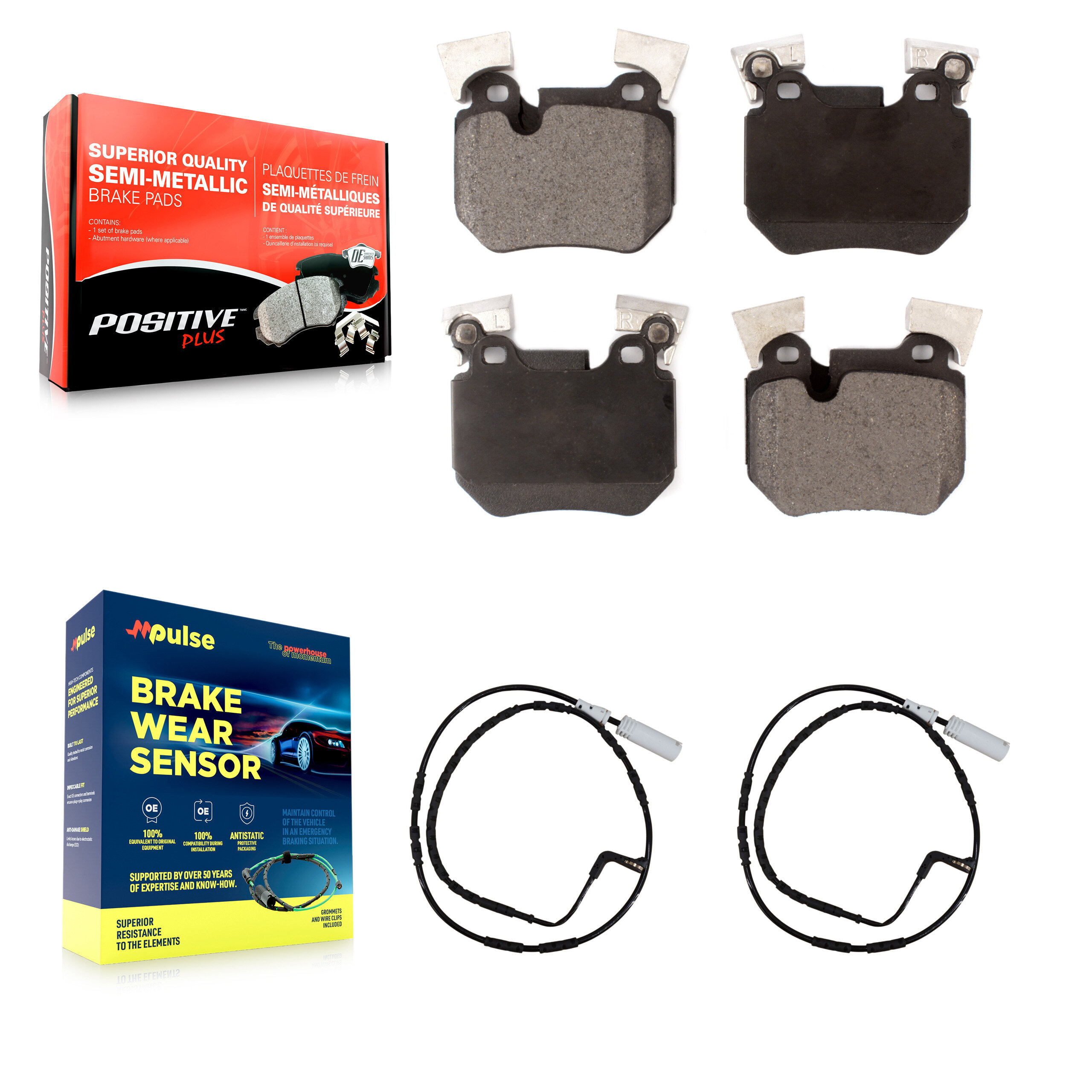 Positive Plus - KPW-101131 - Rear Disc Brake Pad Kits