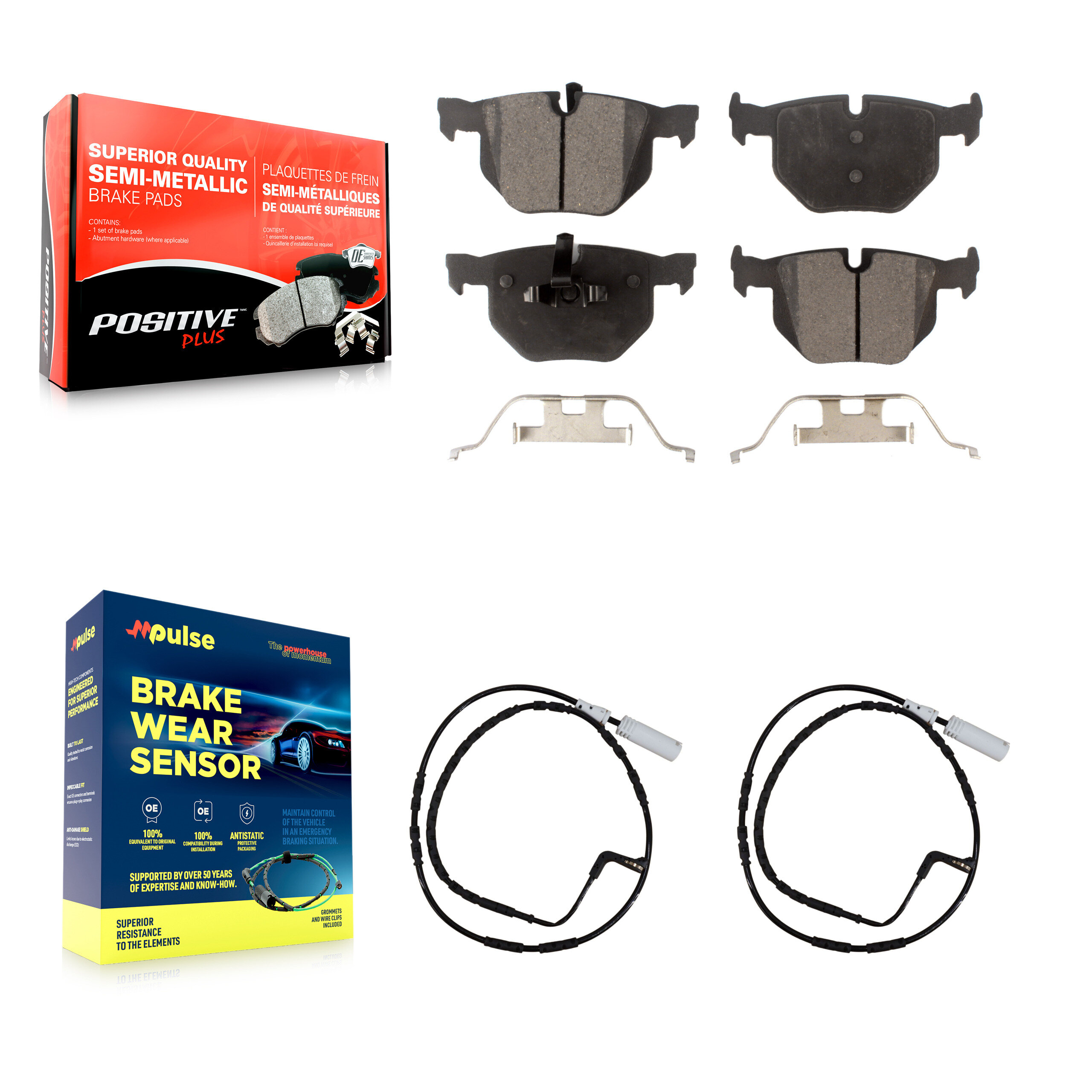 Positive Plus - KPW-101133 - Rear Disc Brake Pad Kits