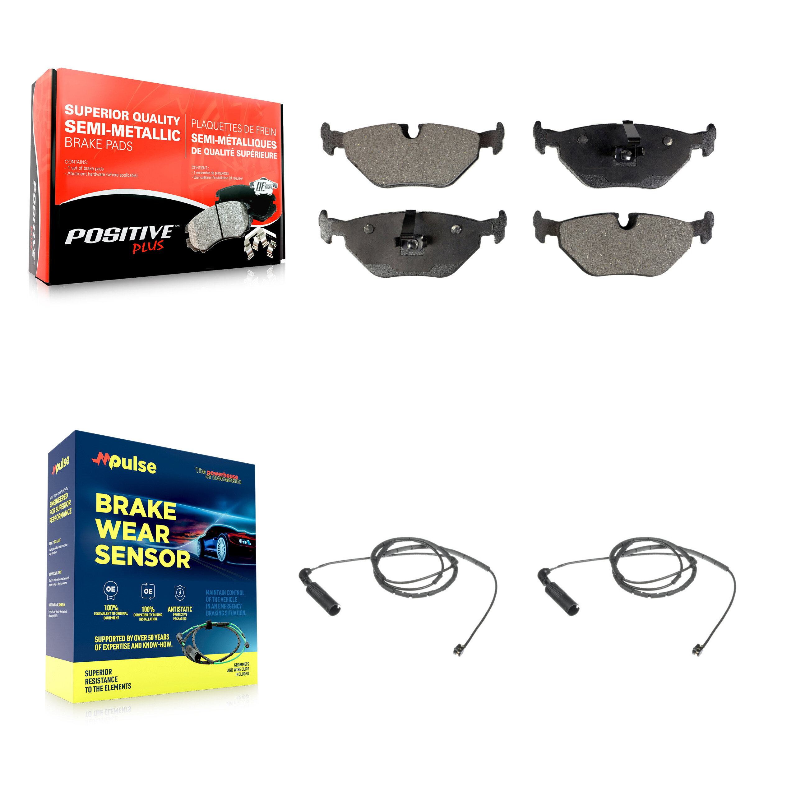 Positive Plus - KPW-101140 - Rear Disc Brake Pad Kits