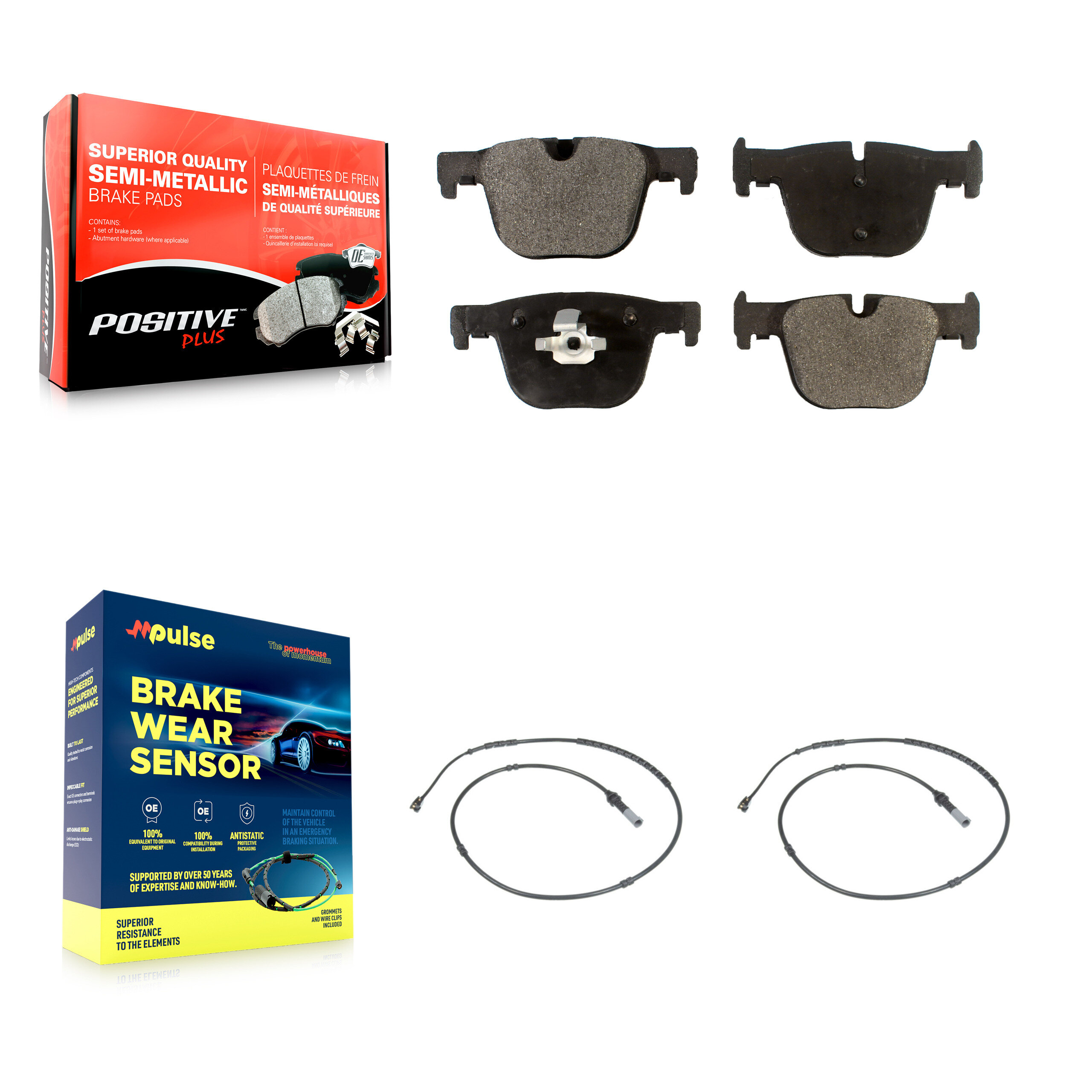 Positive Plus - KPW-101142 - Rear Disc Brake Pad Kits