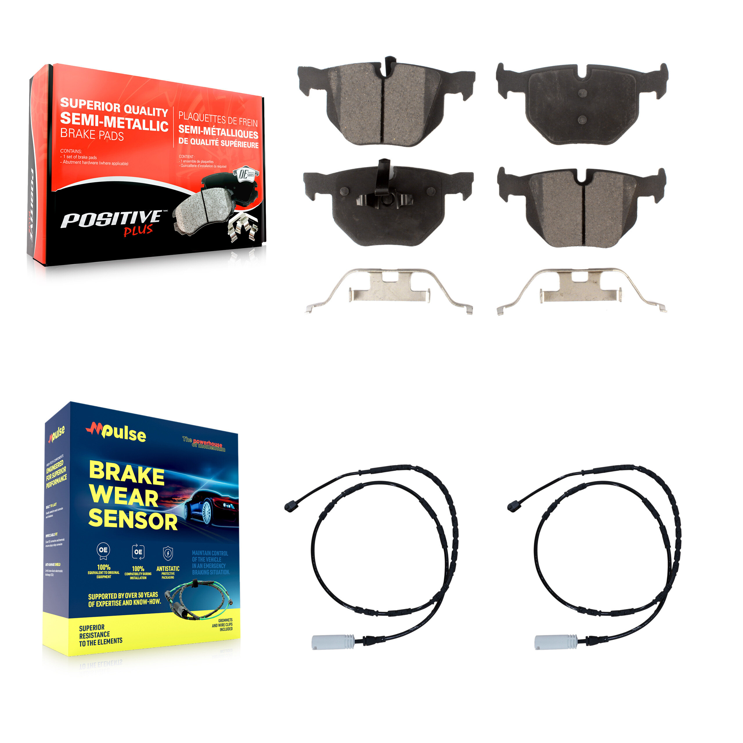Positive Plus - KPW-101143 - Rear Disc Brake Pad Kits