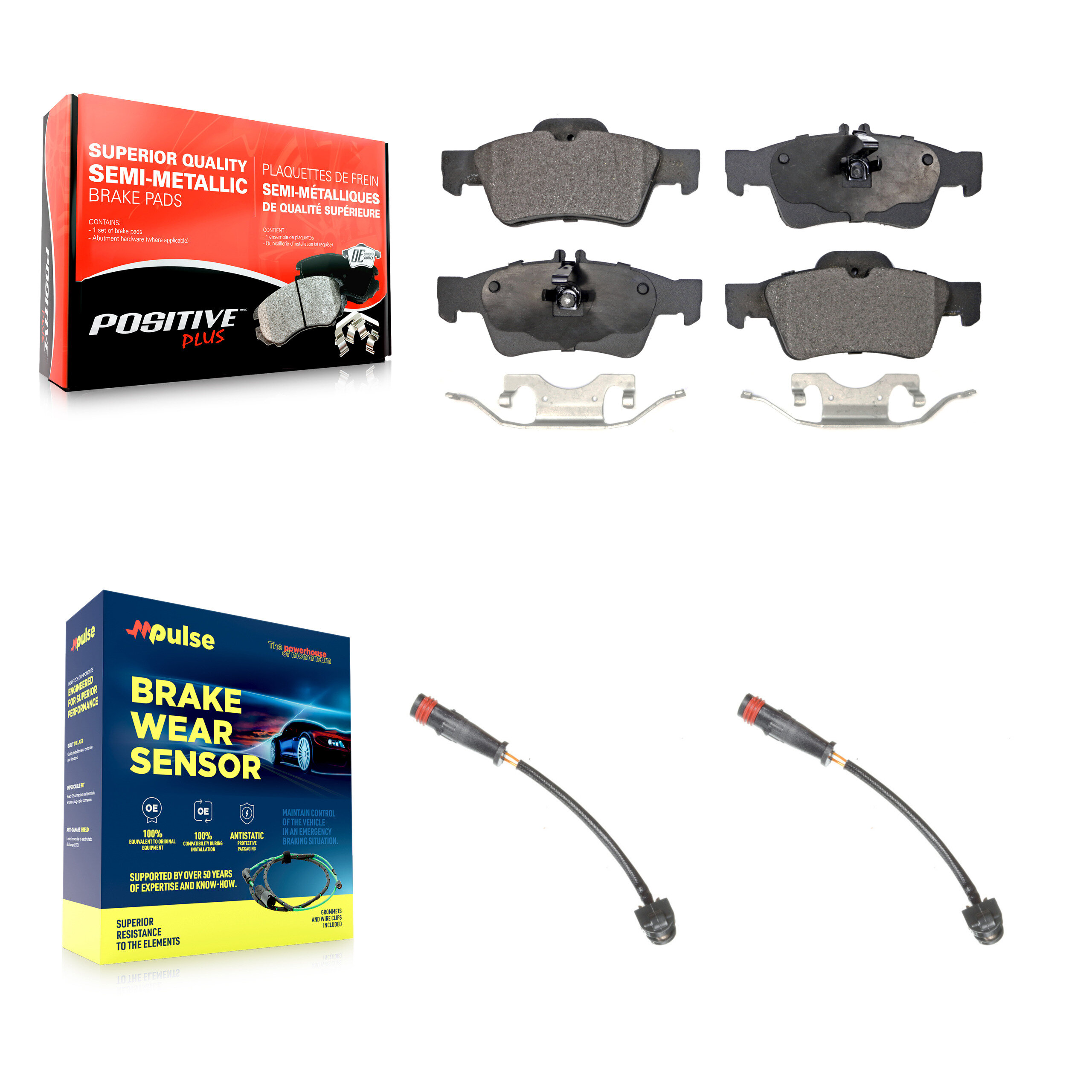 Positive Plus - KPW-101152 - Rear Disc Brake Pad Kits