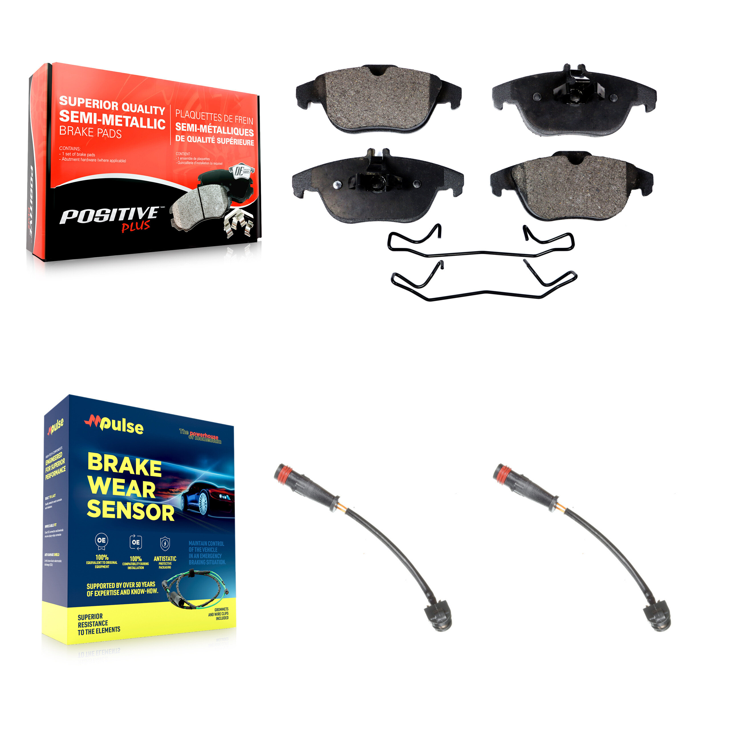 Positive Plus - KPW-101154 - Rear Disc Brake Pad Kits