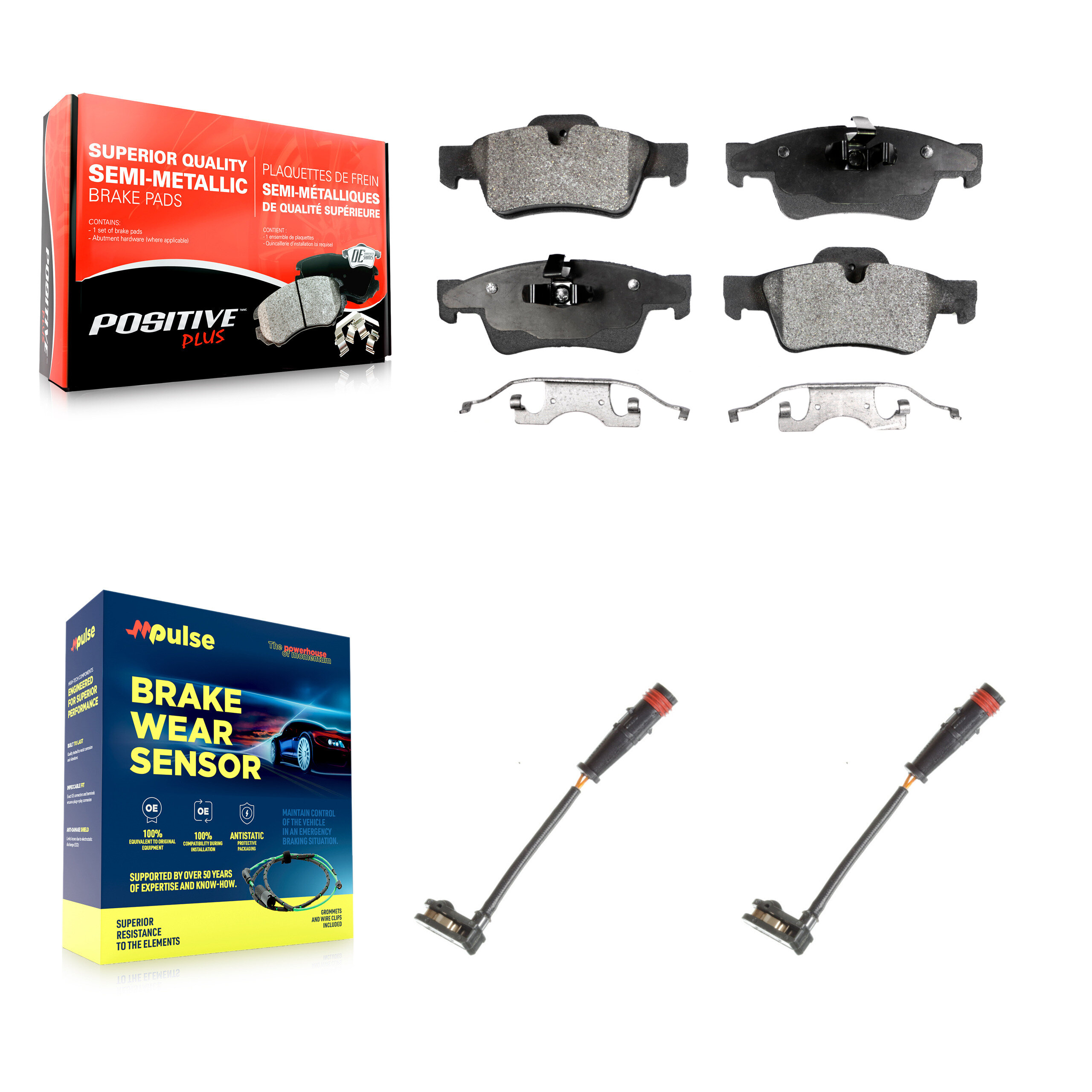 Positive Plus - KPW-101173 - Rear Disc Brake Pad Kits