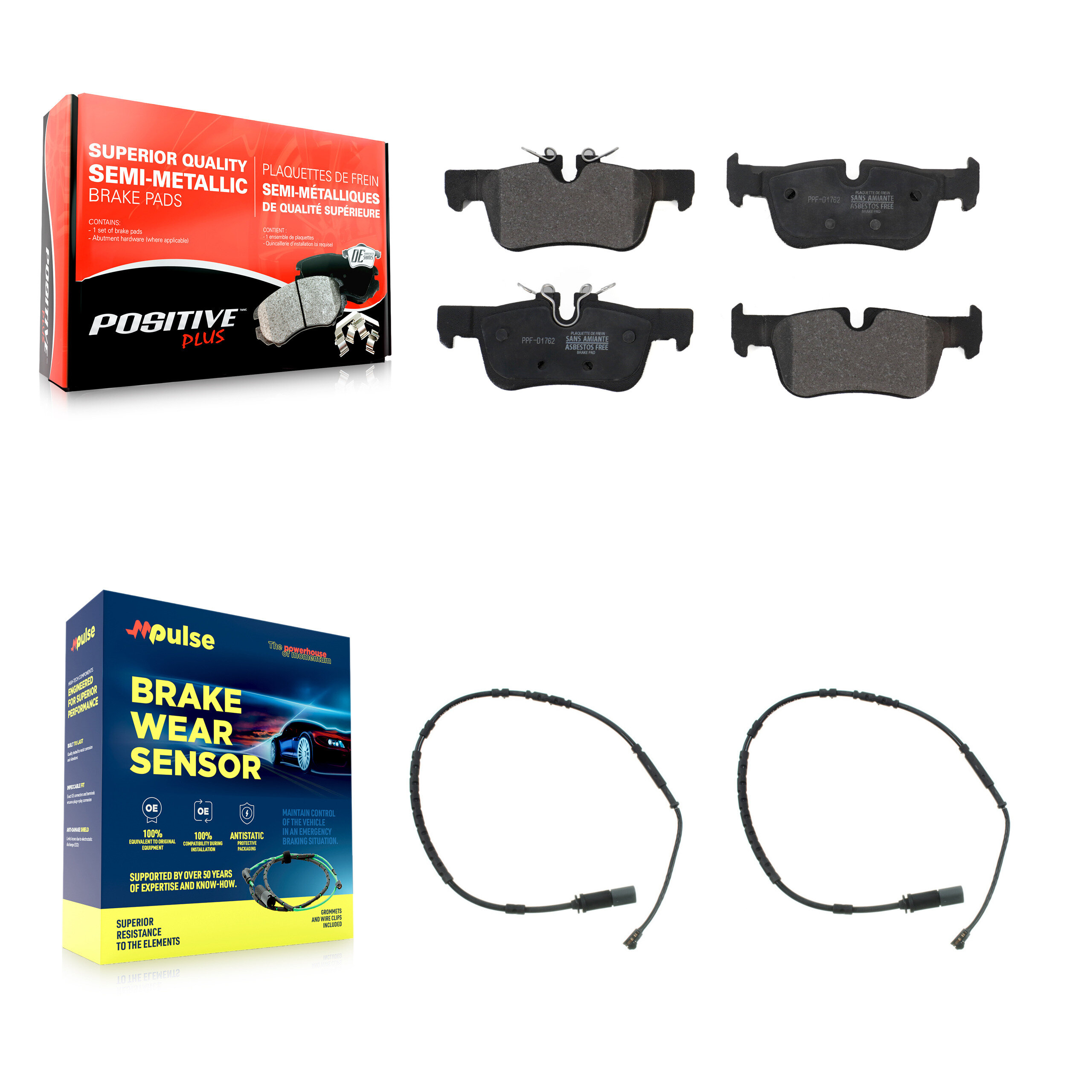 Positive Plus - KPW-101181 - Rear Disc Brake Pad Kits