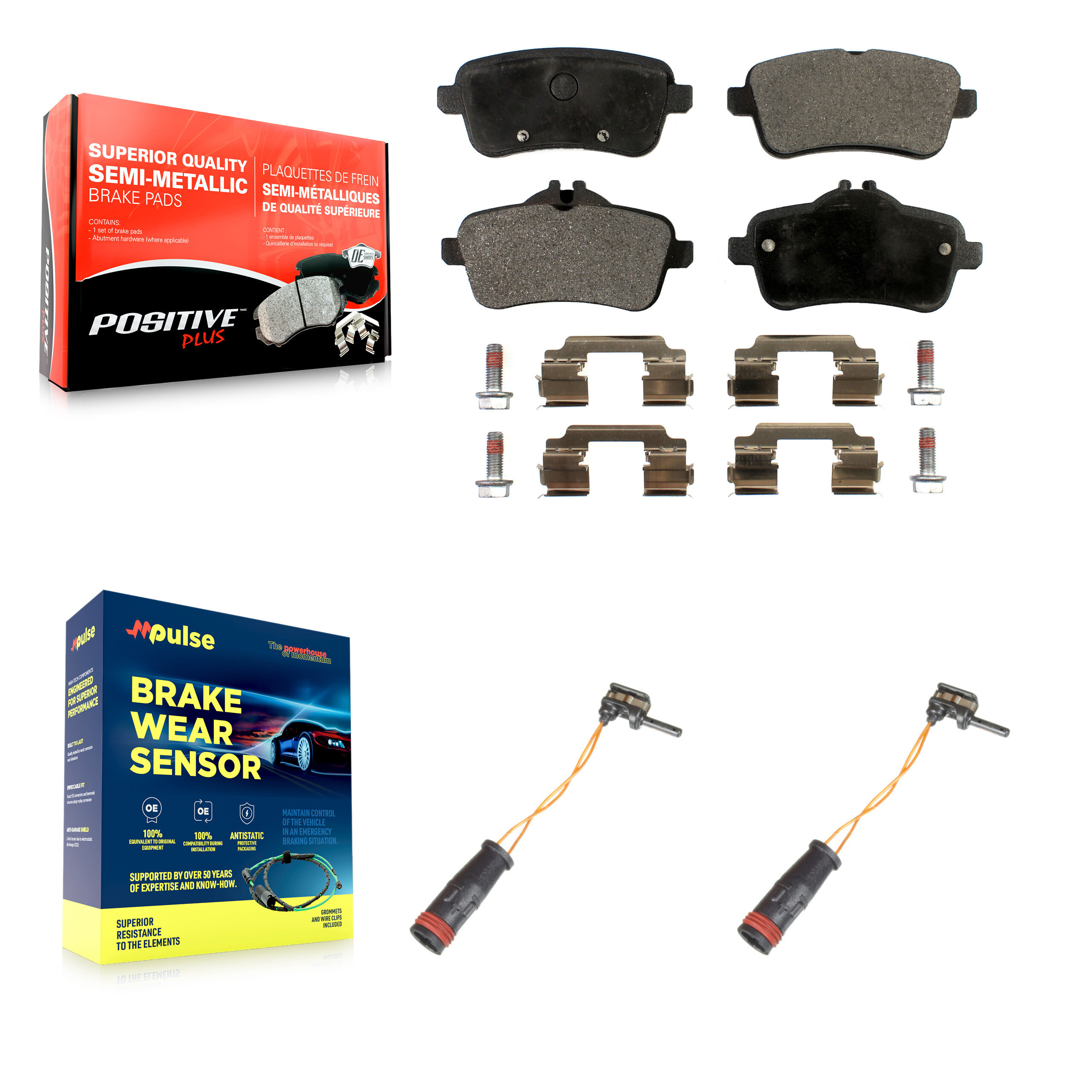 Positive Plus - KPW-101188 - Rear Disc Brake Pad Kits