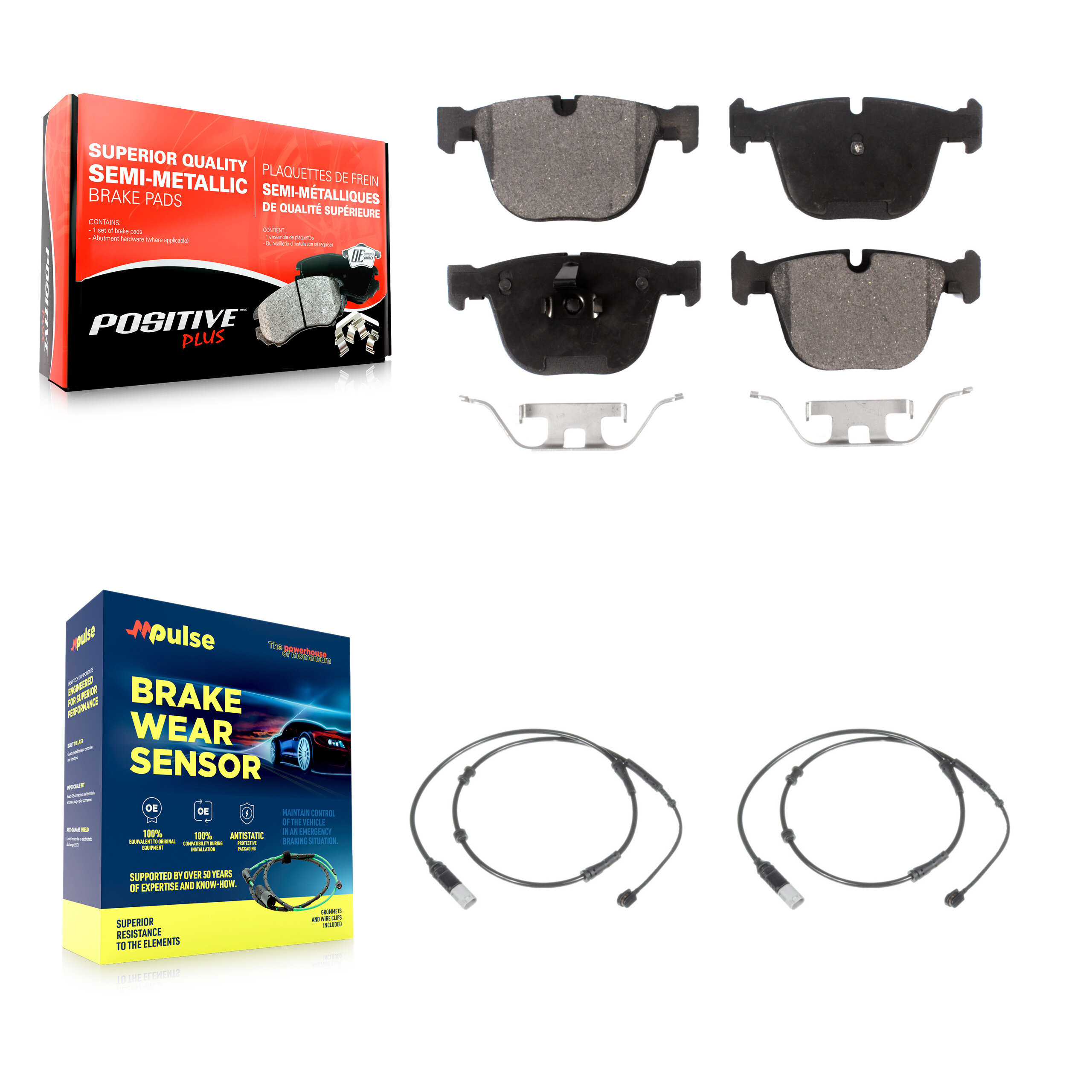 Positive Plus - KPW-101195 - Rear Disc Brake Pad Kits