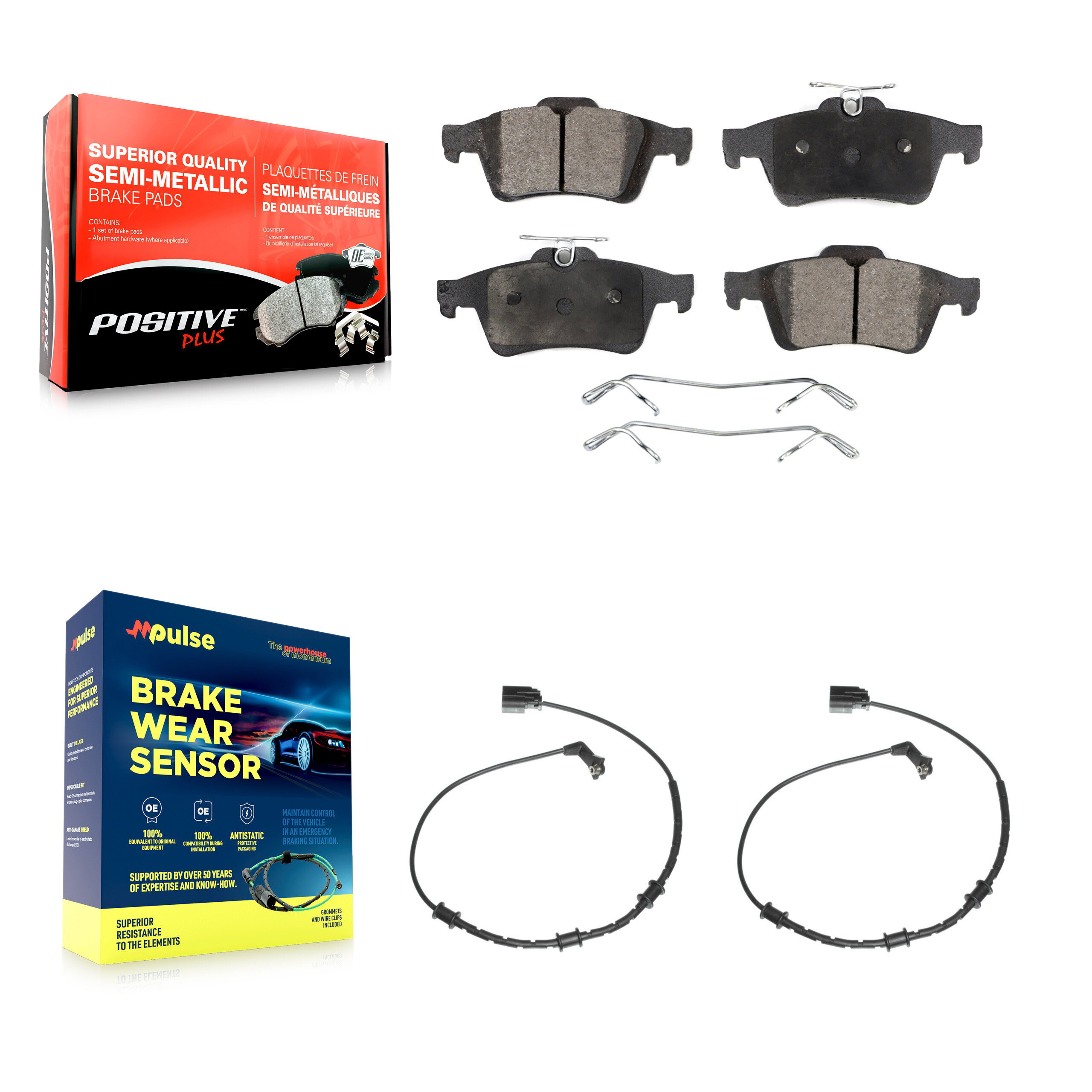 Positive Plus - KPW-101199 - Rear Disc Brake Pad Kits