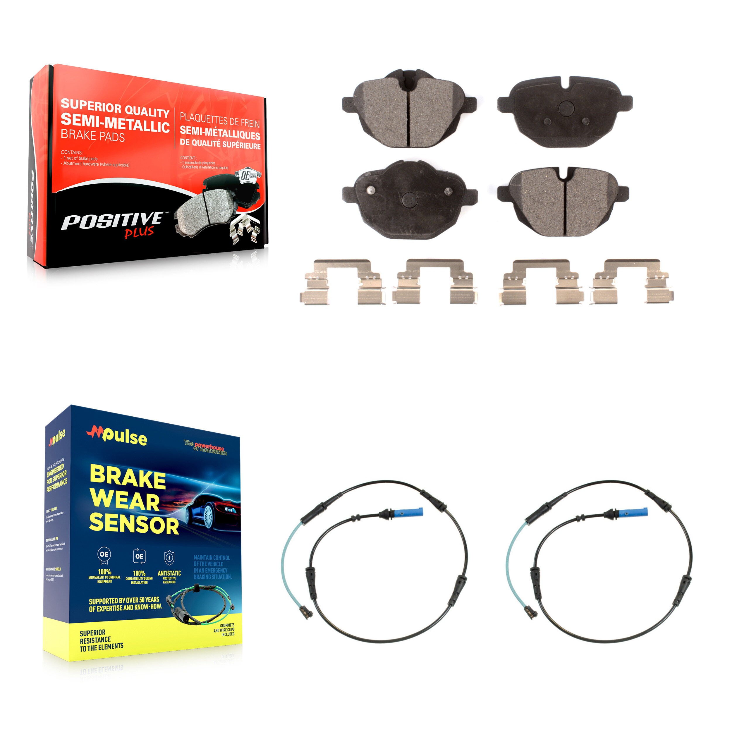 Positive Plus - KPW-101212 - Rear Disc Brake Pad Kits