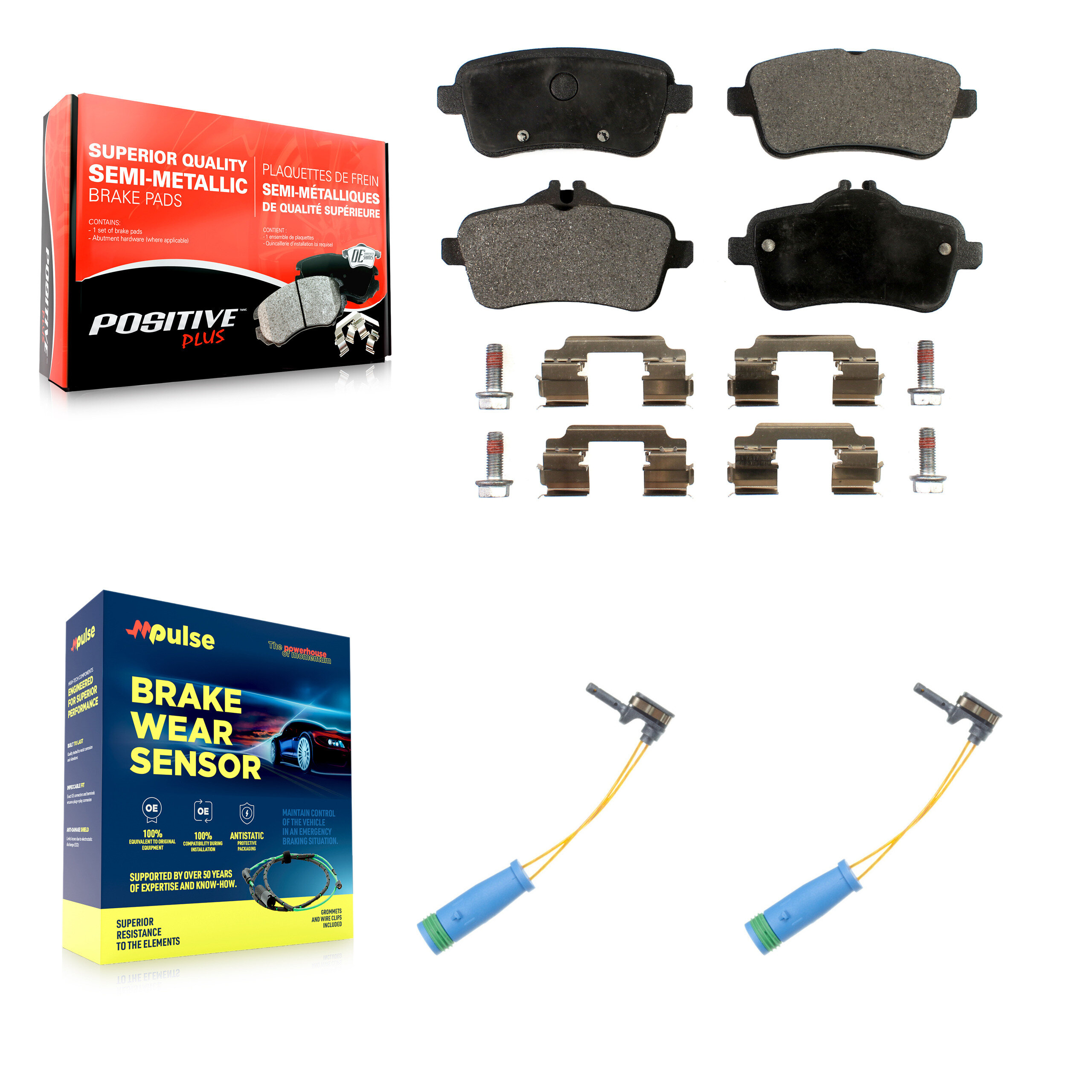 Positive Plus - KPW-101218 - Rear Disc Brake Pad Kits