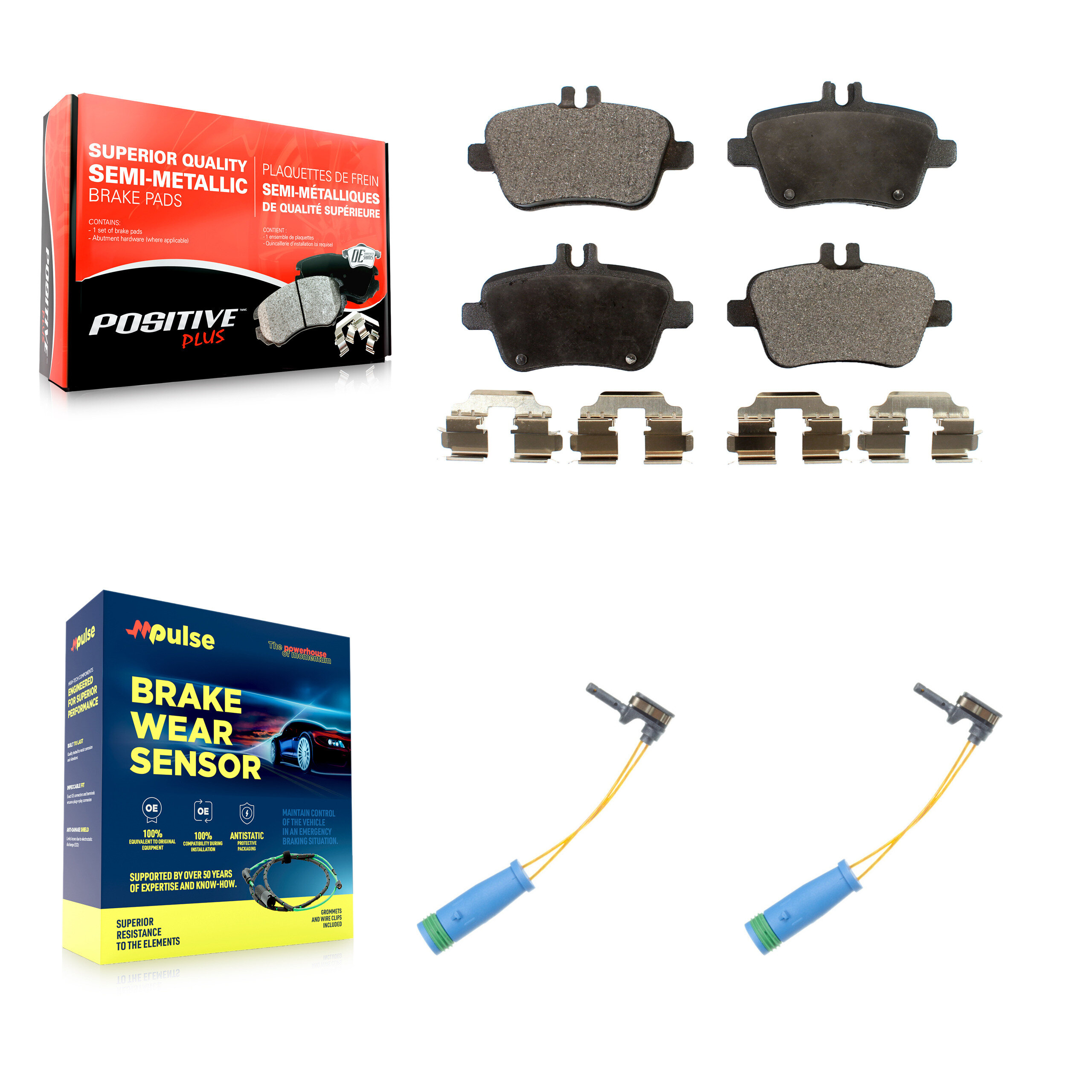 Positive Plus - KPW-101220 - Rear Disc Brake Pad Kits