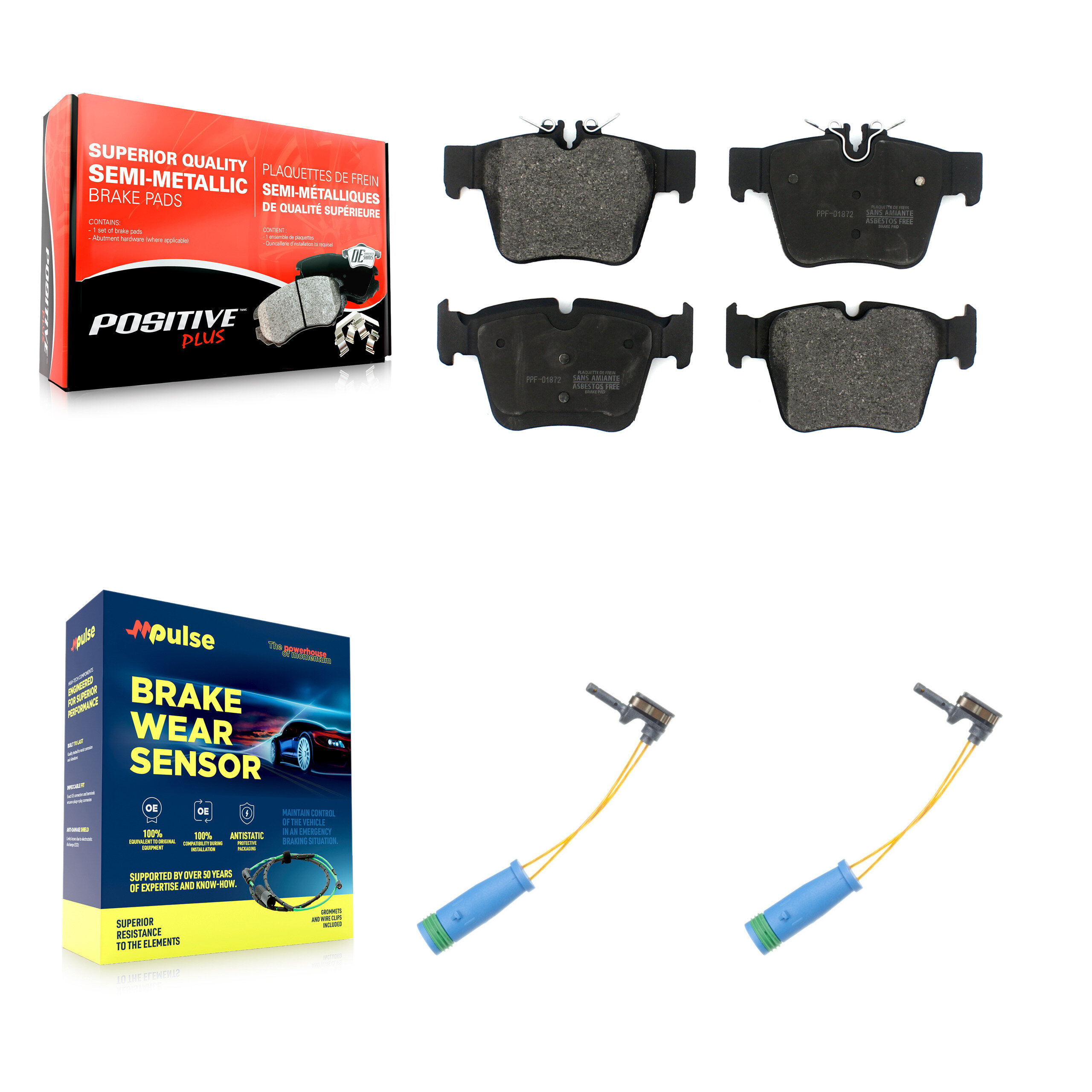 Positive Plus - KPW-101221 - Rear Disc Brake Pad Kits