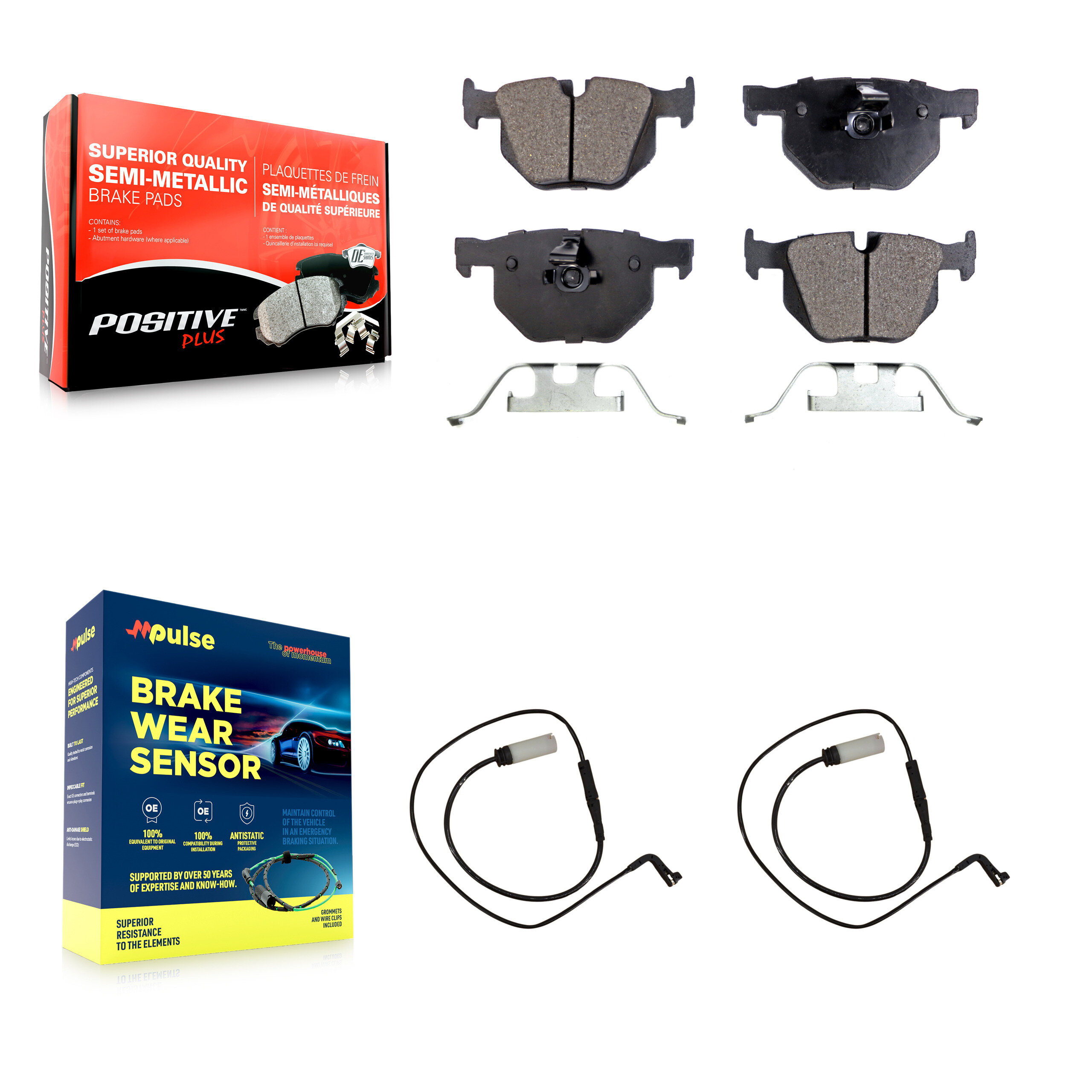 Positive Plus - KPW-101223 - Rear Disc Brake Pad Kits