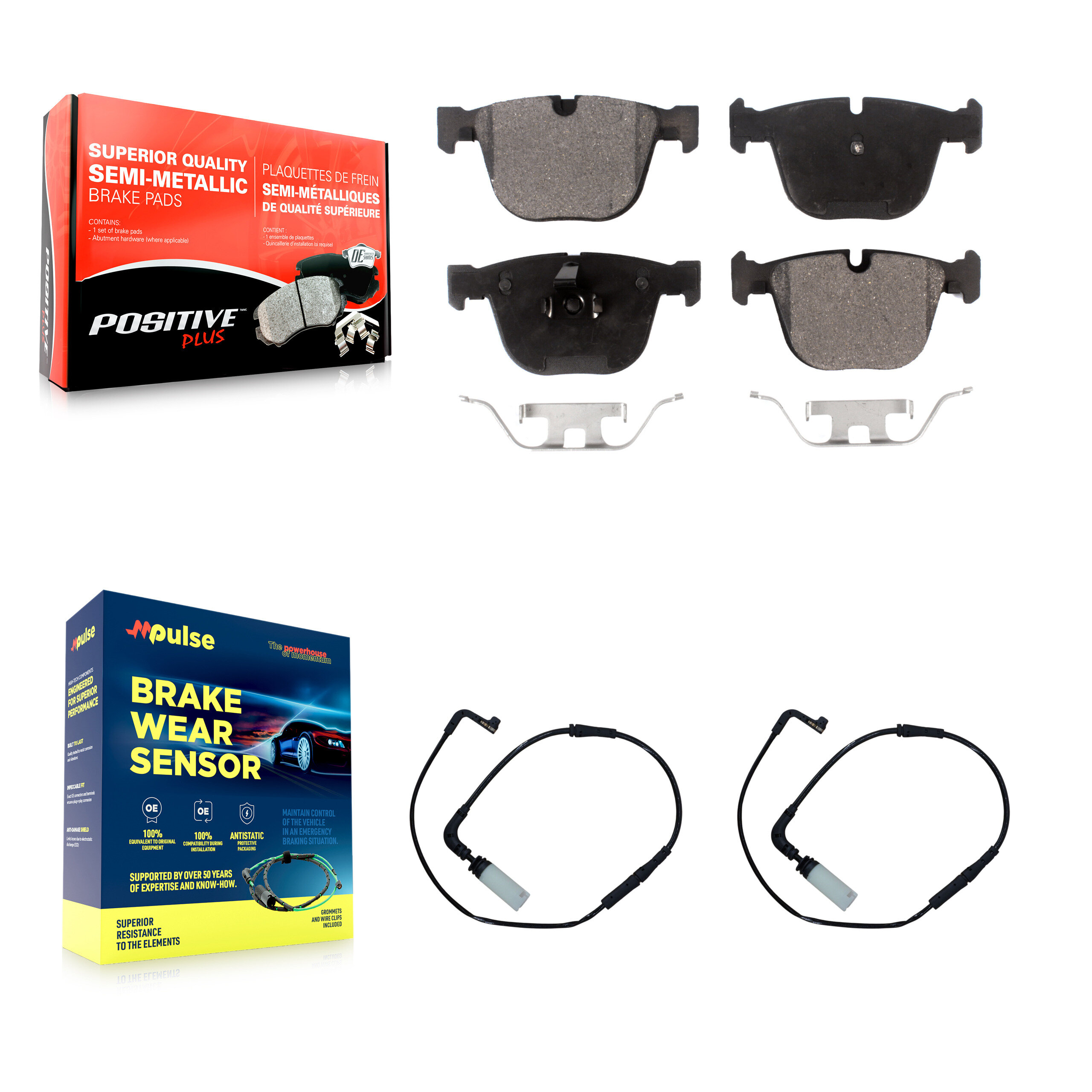 Positive Plus - KPW-101232 - Rear Disc Brake Pad Kits