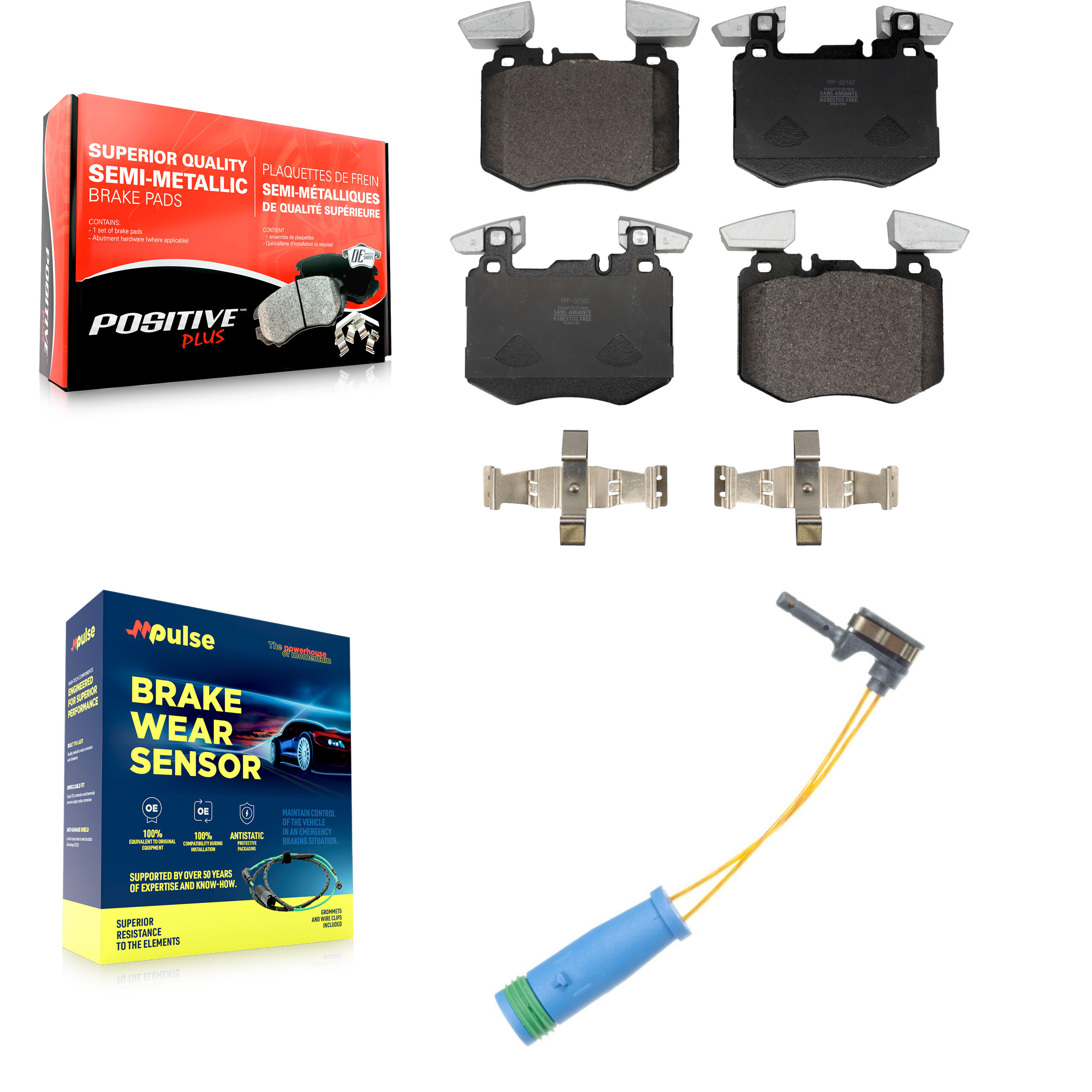 Positive Plus - KPW-101391 - Front Disc Brake Pad Kits