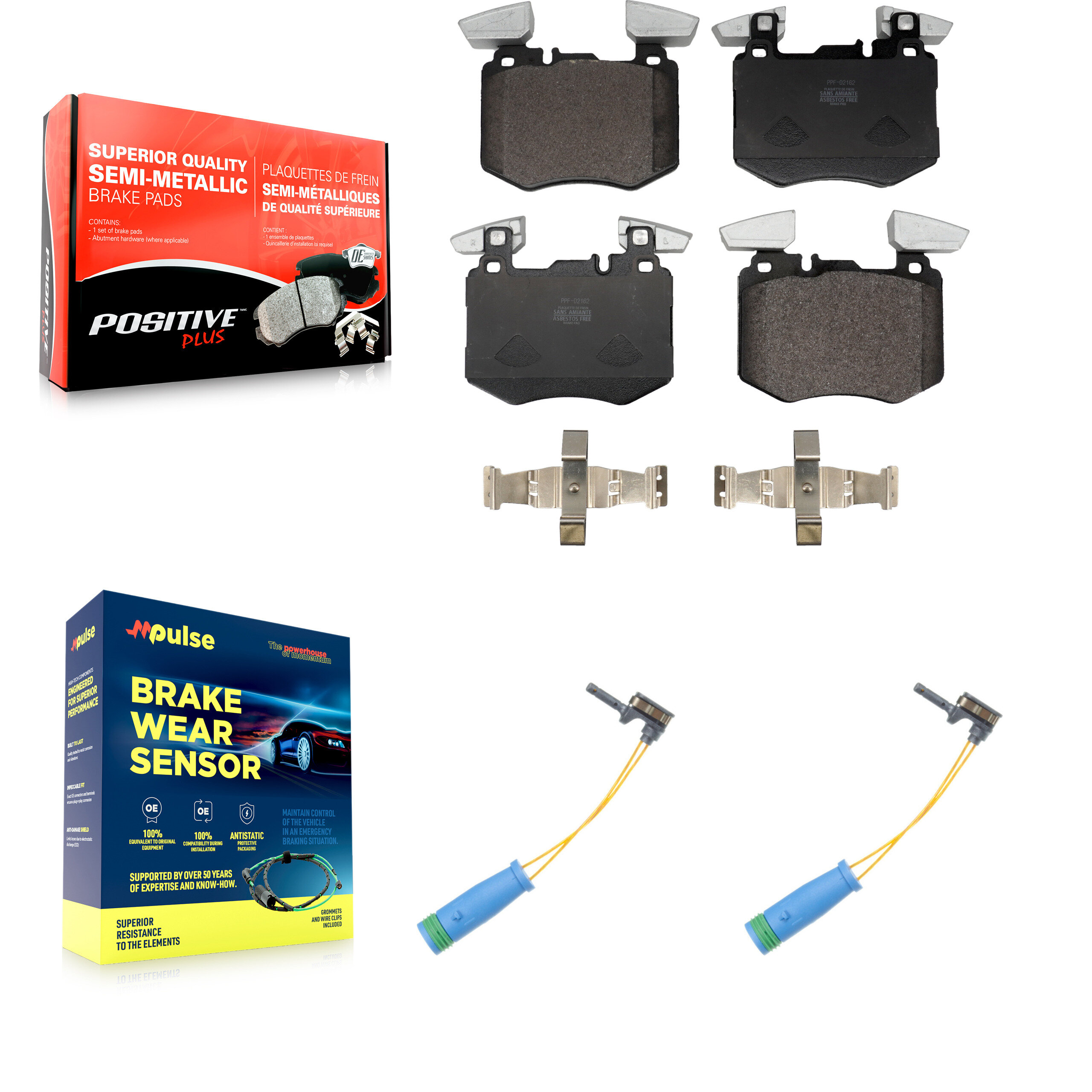 Positive Plus - KPW-101410 - Front Disc Brake Pad Kits