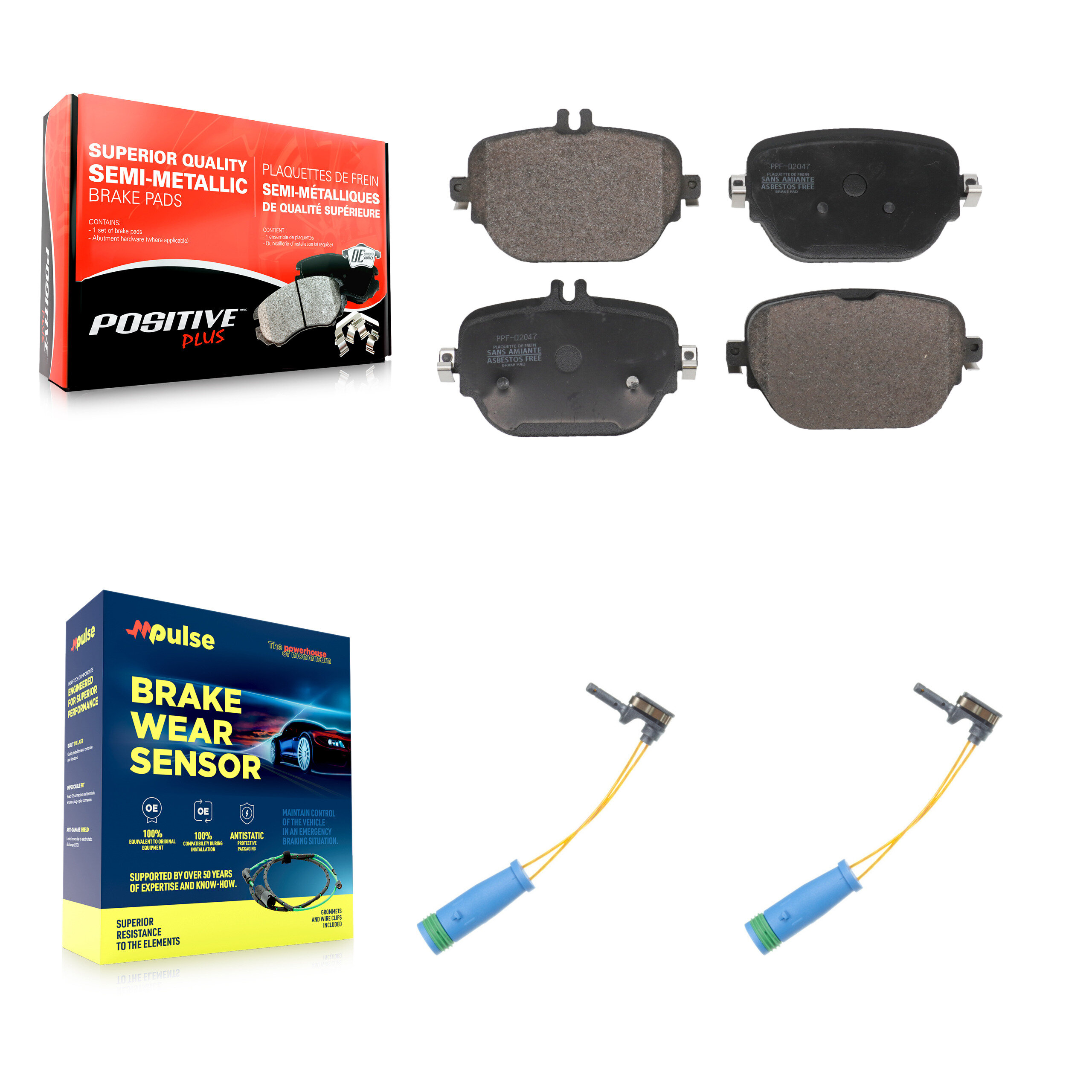 Positive Plus - KPW-101418 - Rear Disc Brake Pad Kits