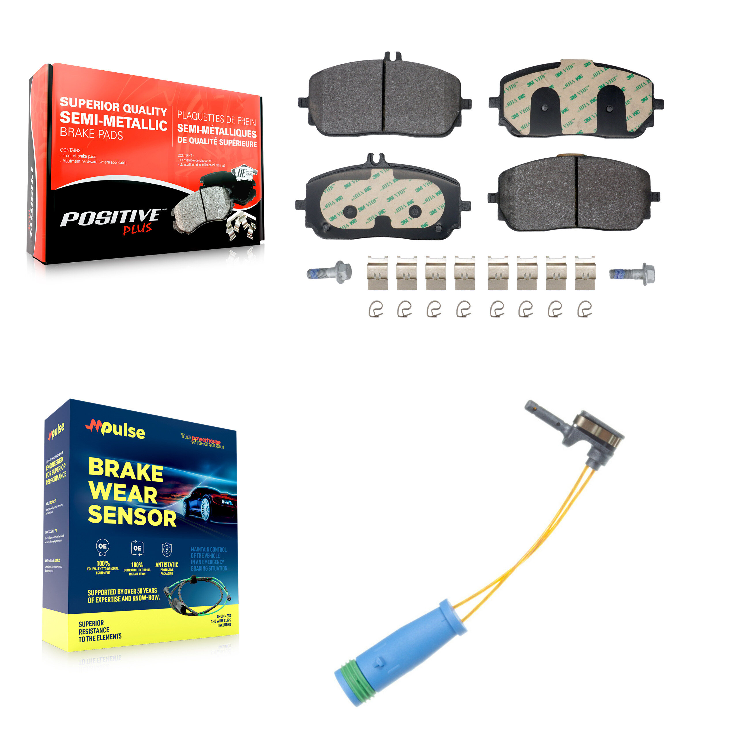 Positive Plus - KPW-101571 - Front Disc Brake Pad Kits