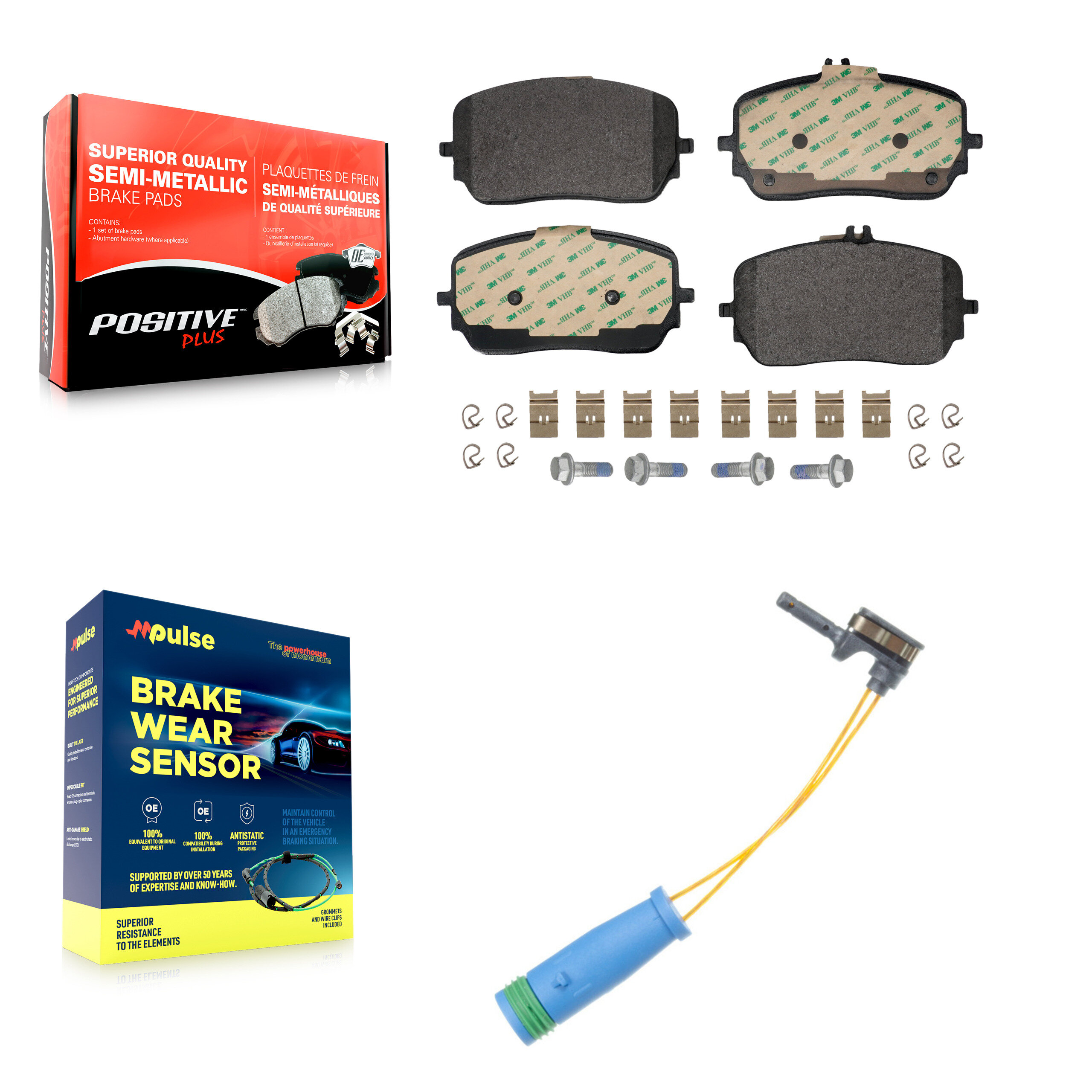 Positive Plus - KPW-101573 - Front Disc Brake Pad Kits