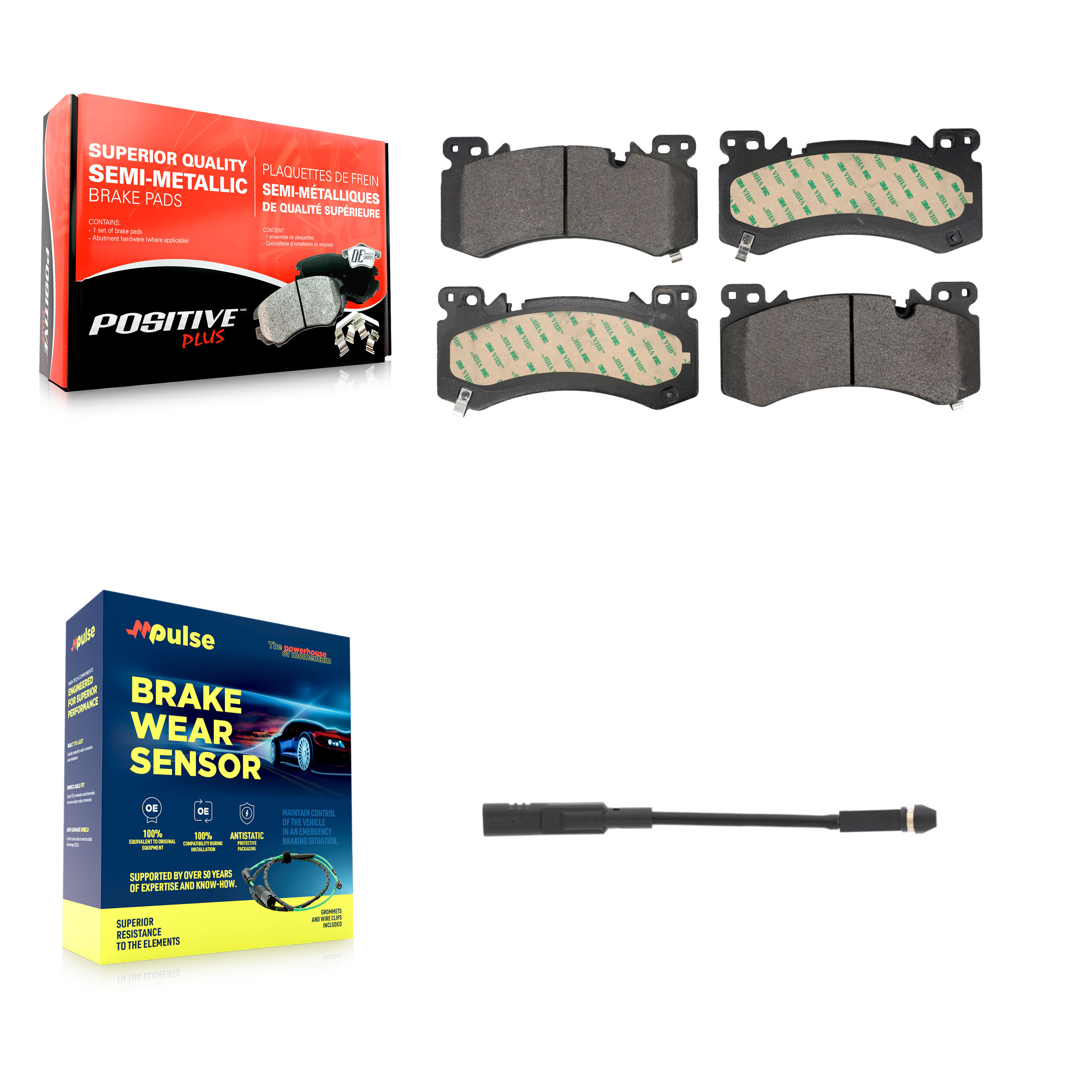 Positive Plus KPW-101576 Disc Brake Pad for 2021-2022 Chevrolet Tahoe - Front