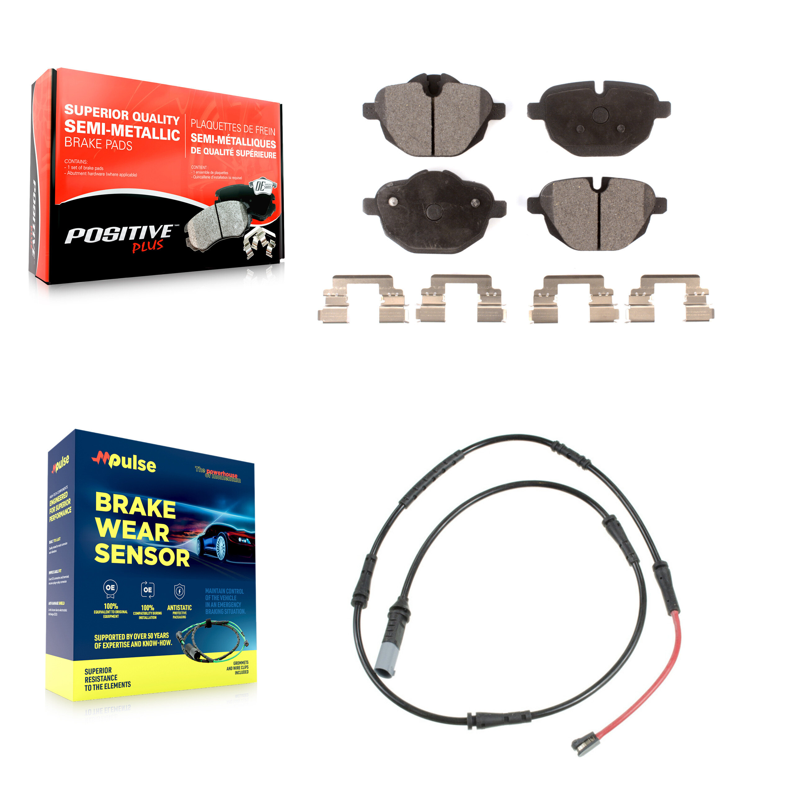 Positive Plus - KPW-101605 - Rear Disc Brake Pad Kits