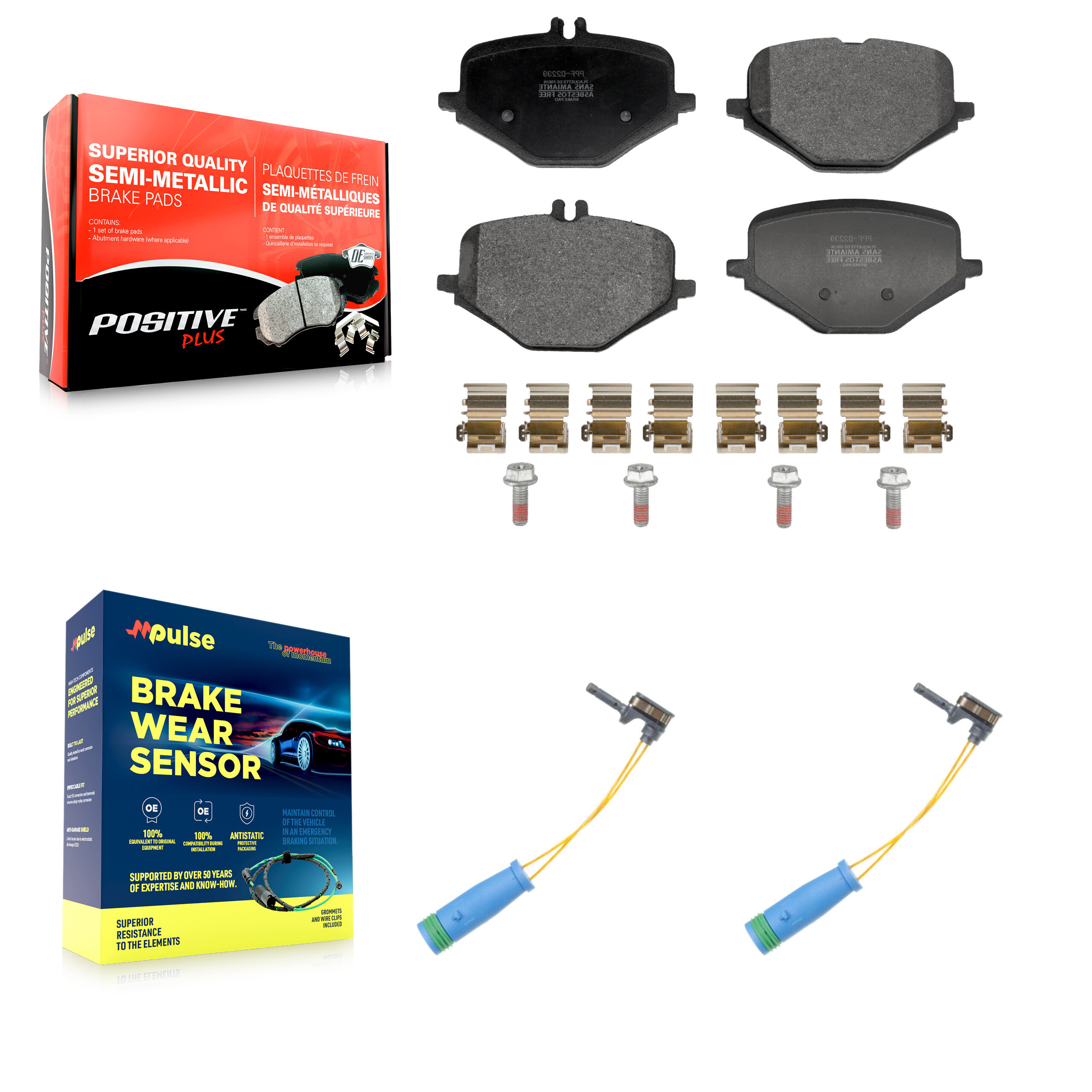 Positive Plus - KPW-101640 - Rear Disc Brake Pad Kits