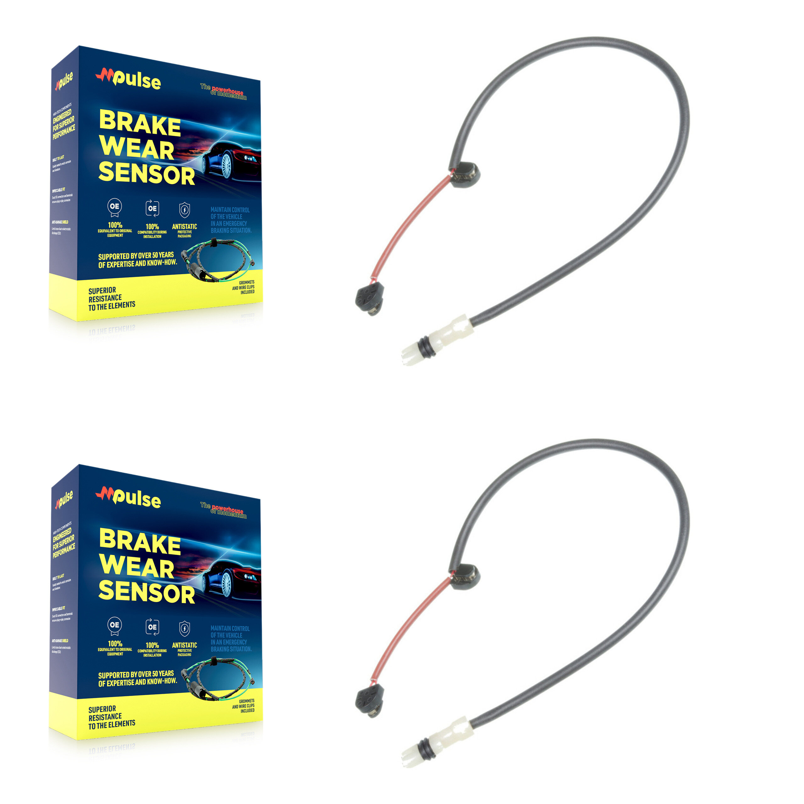 Mpulse - KSE-100004 - Front Disc Brake Pad Wear Sensor Kits