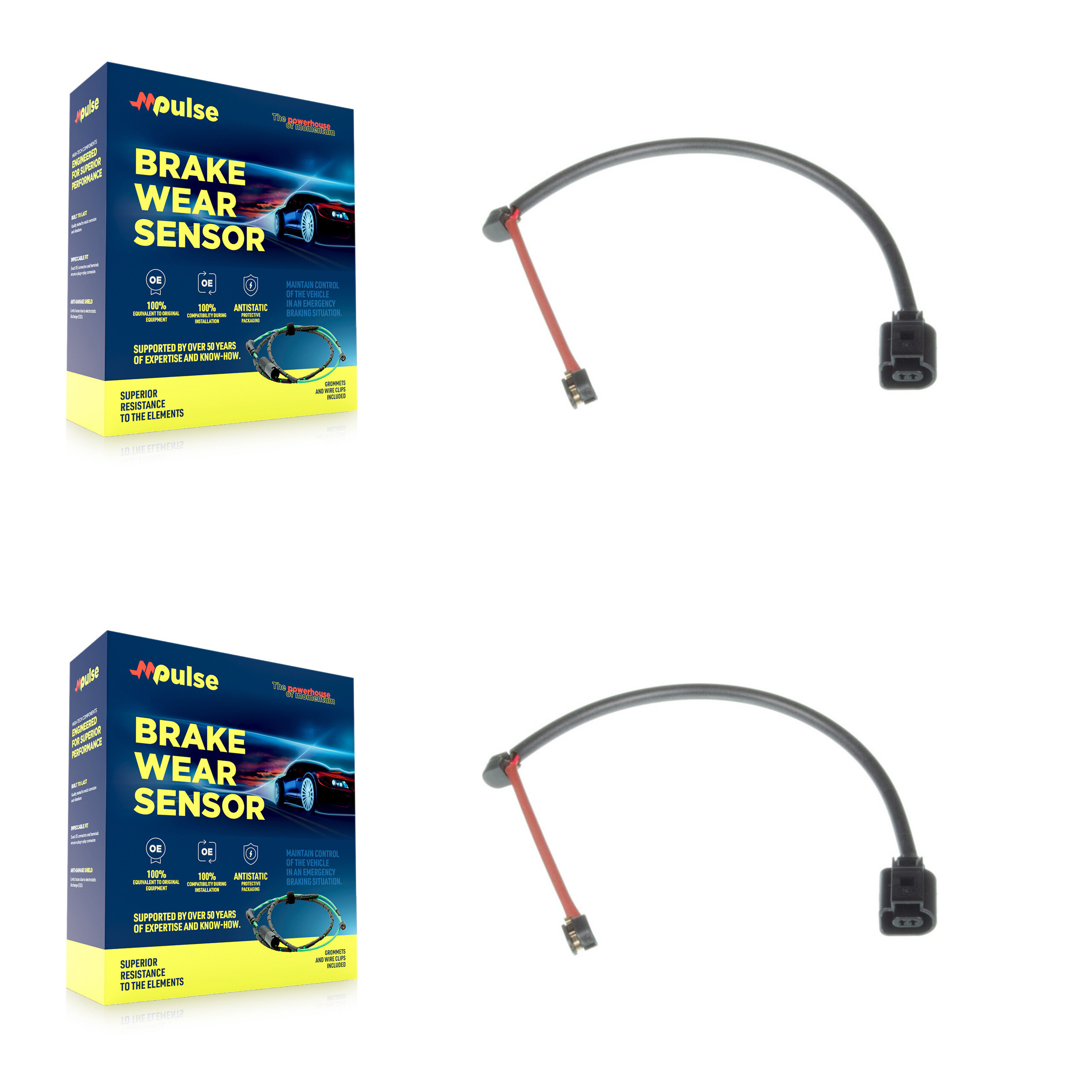 Mpulse - KSE-100006 - Front Disc Brake Pad Wear Sensor Kits
